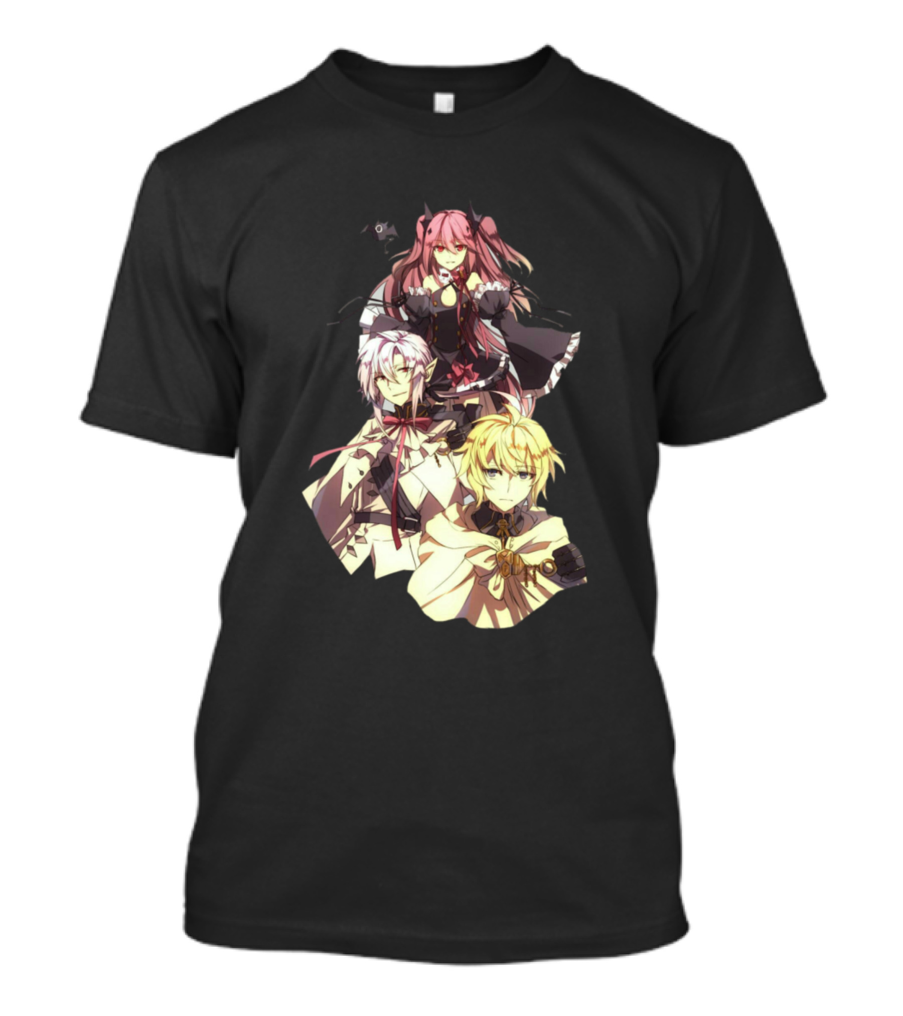 Owari No Seraph Characters Anime Style Vampire Manga Series T-Shirt