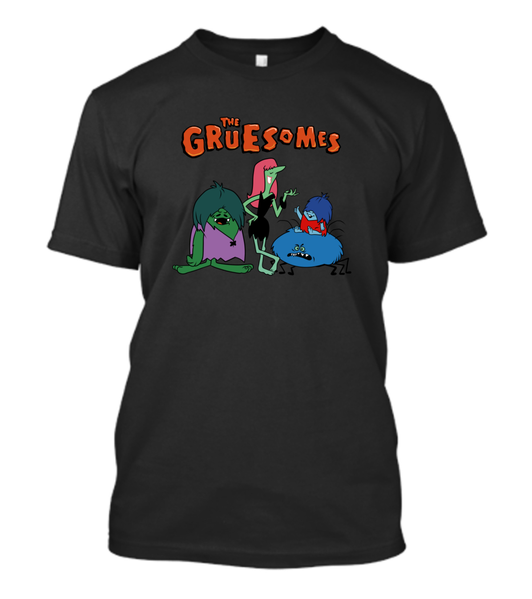 The Gruesomes Vintage Cartoon Family Characters T-Shirt