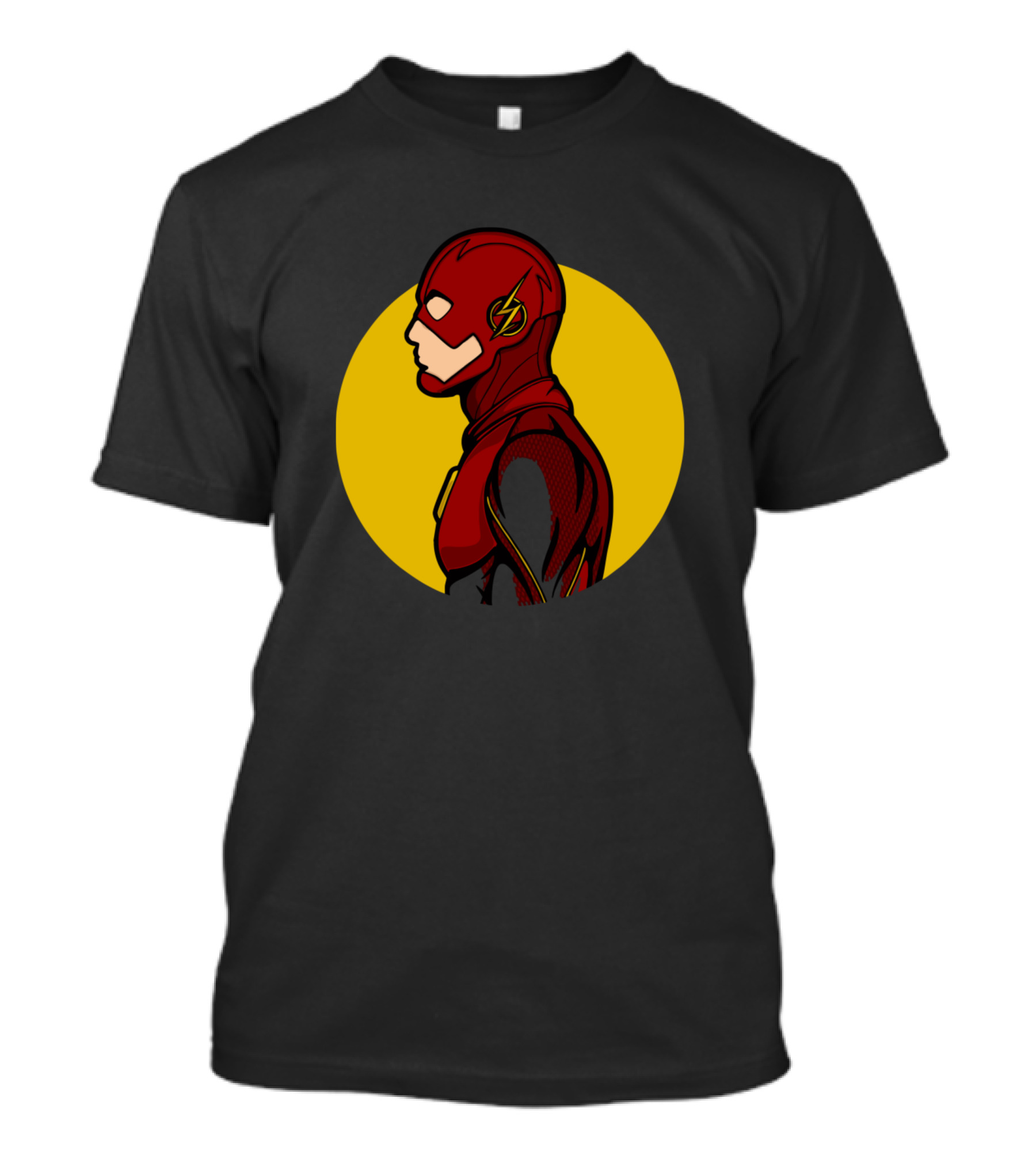 The Flash Heroes Speedster Icon Red And Yellow Lightning Bolt T-Shirt