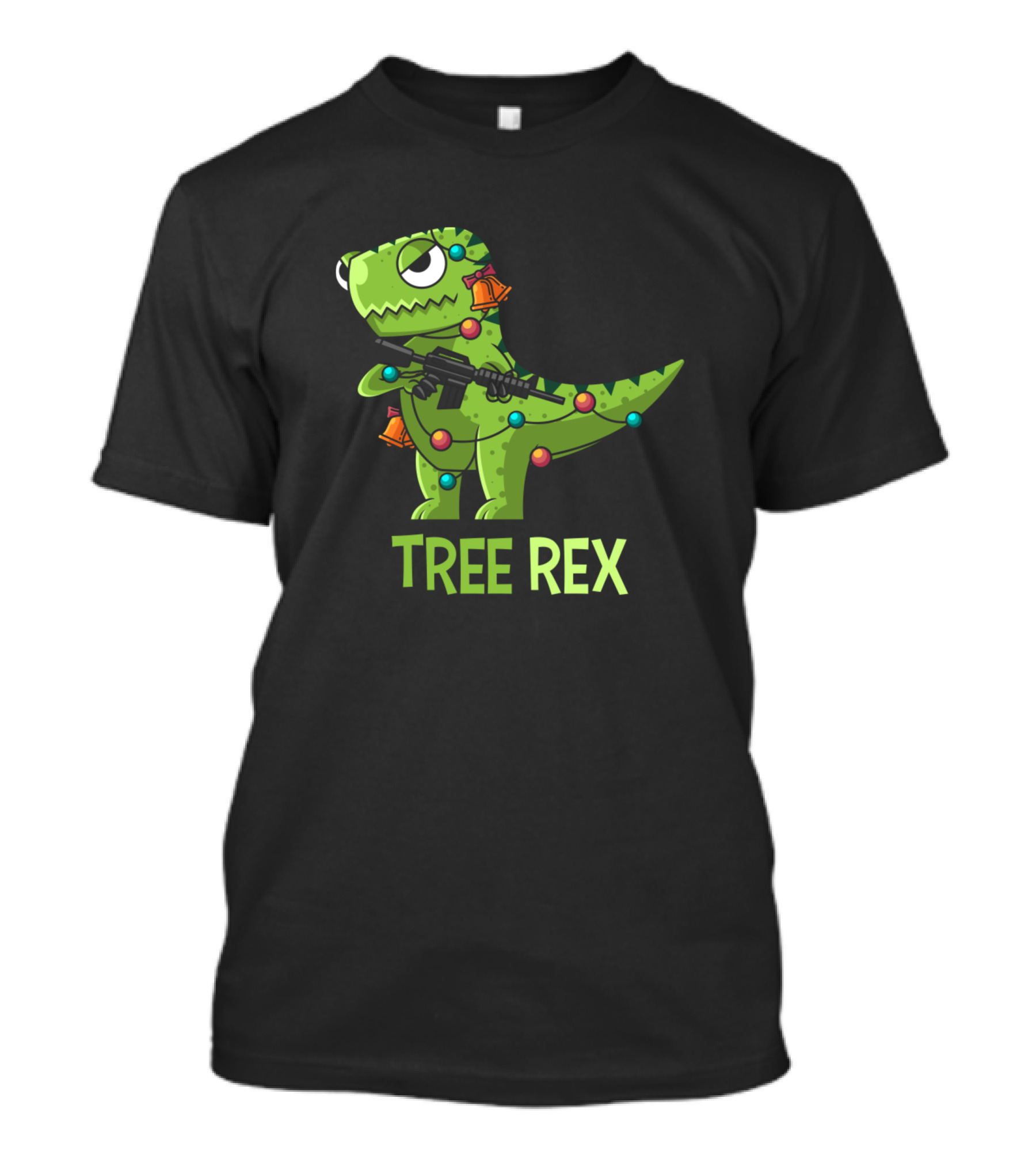Ugly Christmas Tree Rex Dino Trex Anti Chris T-Shirt