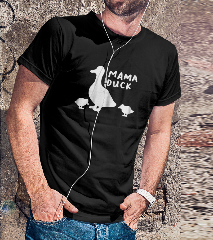 Mama Duck And Duckling Babies Comedy T-Shirt