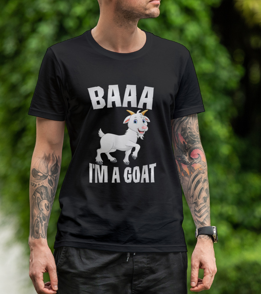 BAAA I'm A Goat Cartoon Animal Farm T-Shirt
