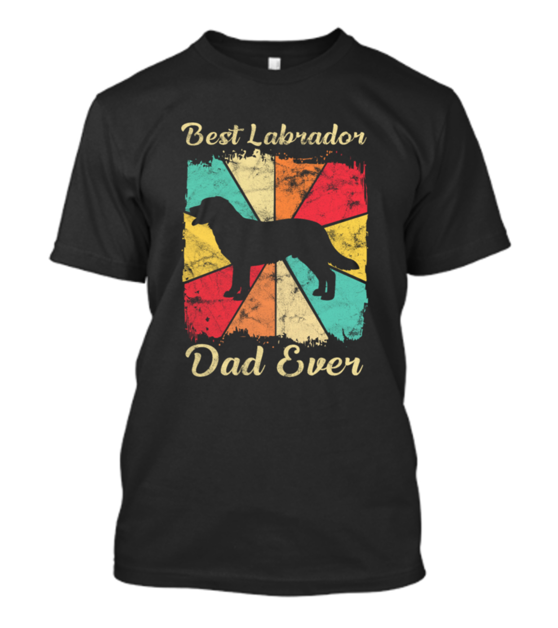 Best Labrador Dad Ever Retro T-Shirt