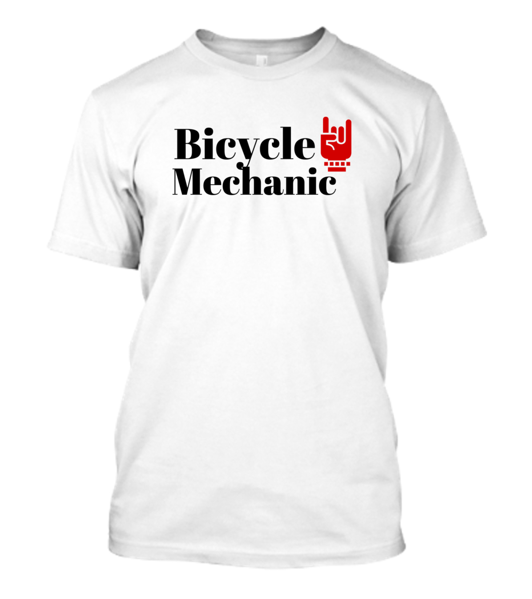 Bicycle Mechanic Rock Hand T-Shirt