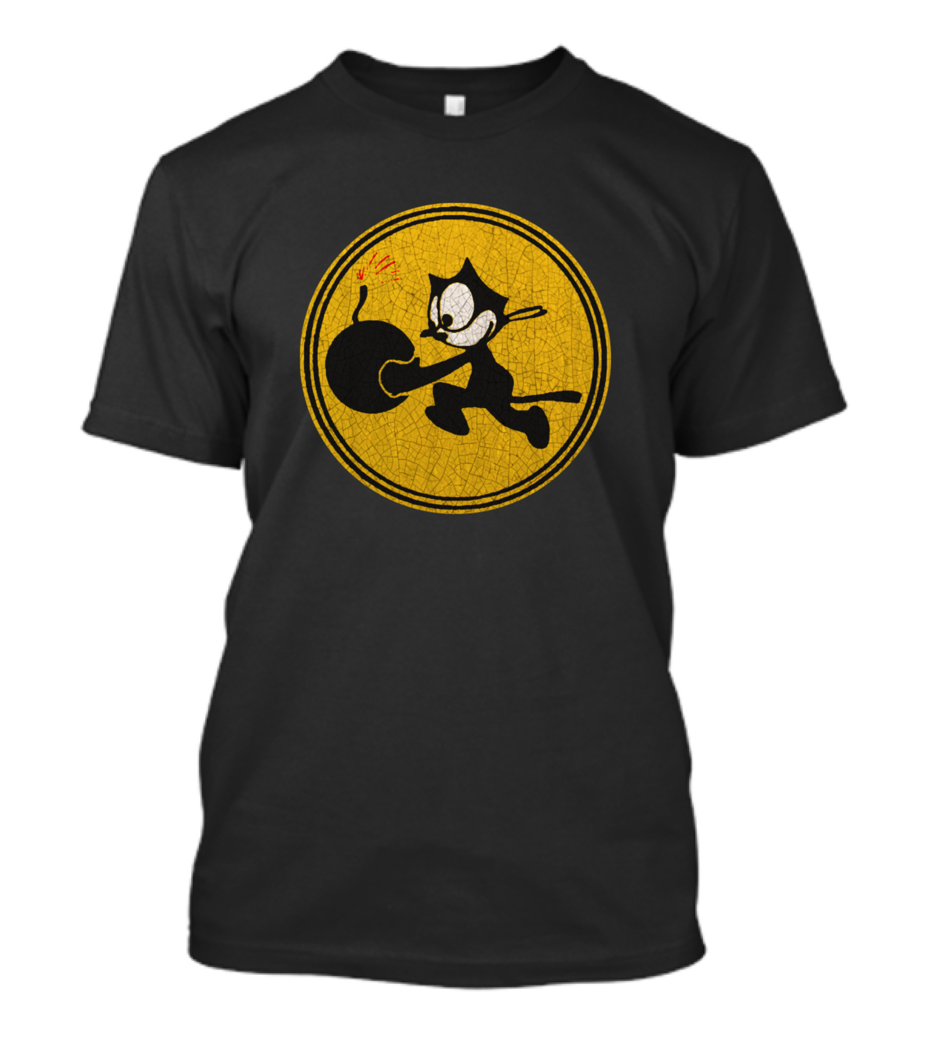 Bomber Bunny Mischief Cat Cartoon Bomb T-Shirt
