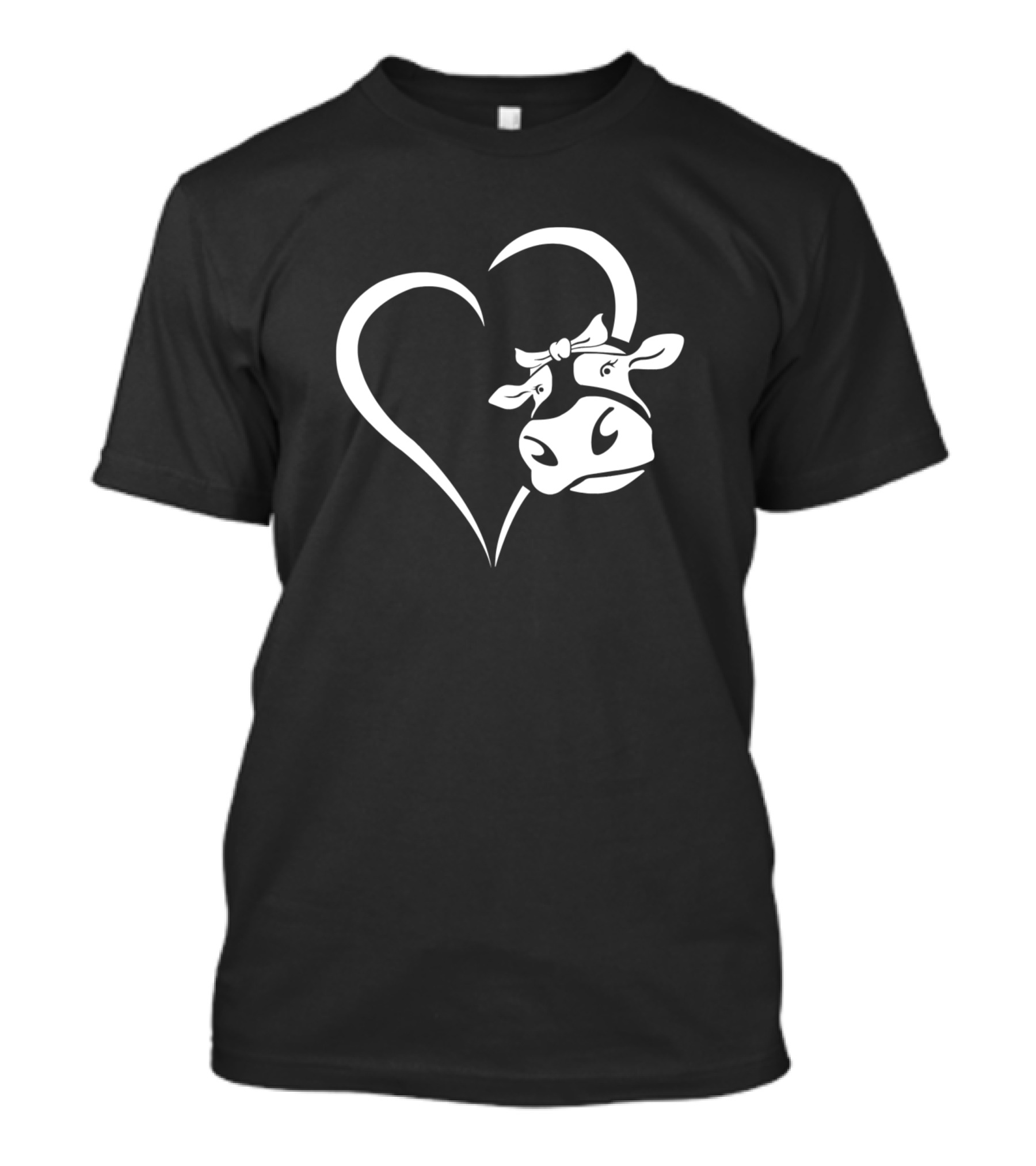 Cow Heart Graphic For Farmers Salty Heifers Farm 383 T-Shirt
