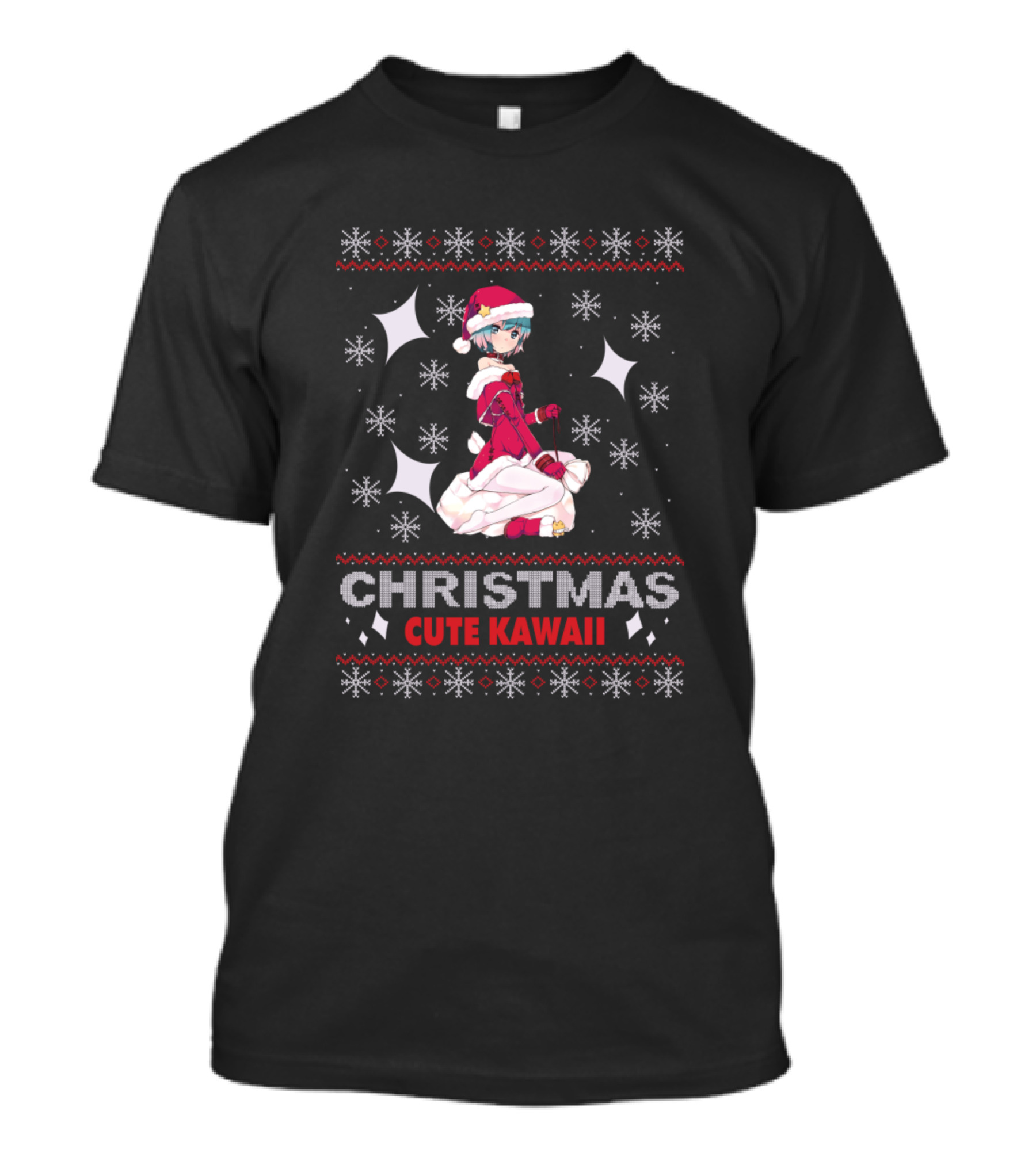 Christmas Cute Kawaii Anime Manga T-Shirt