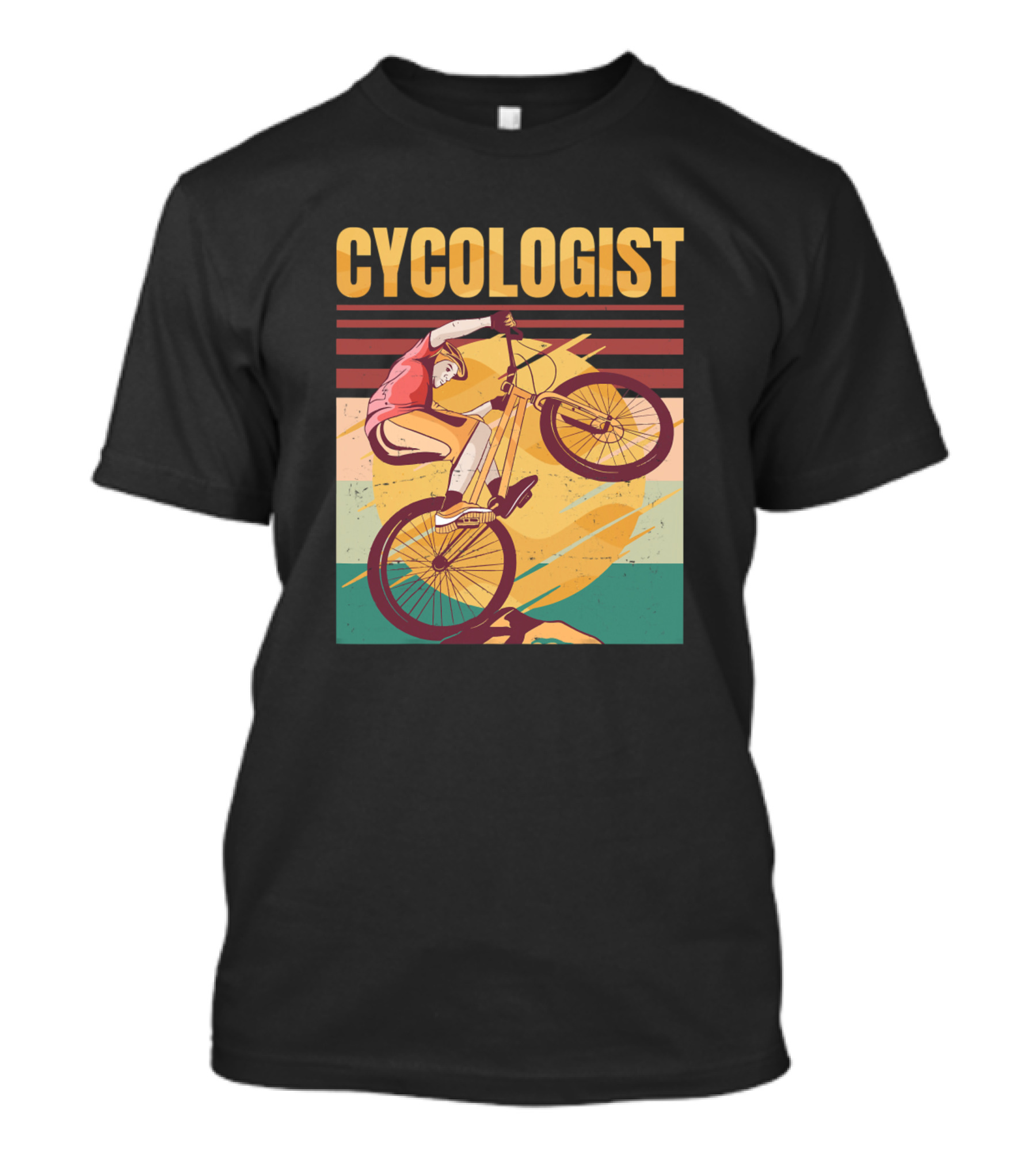 Cycologist Bike Bicycle Ride Hobby Race Retro Vintage T-Shirt