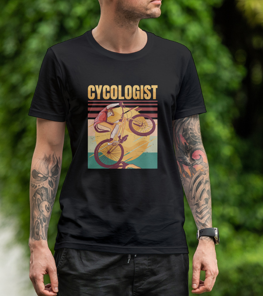 Cycologist Bike Bicycle Ride Hobby Race Retro Vintage T-Shirt