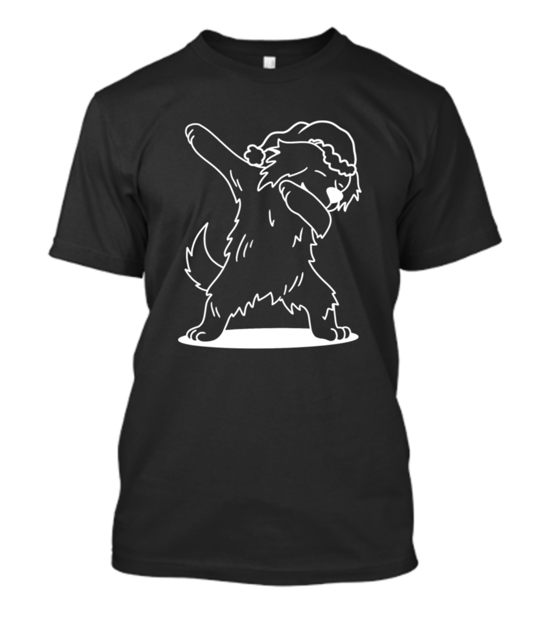 Dabbing Labrador Dog In Santa Hat T-Shirt