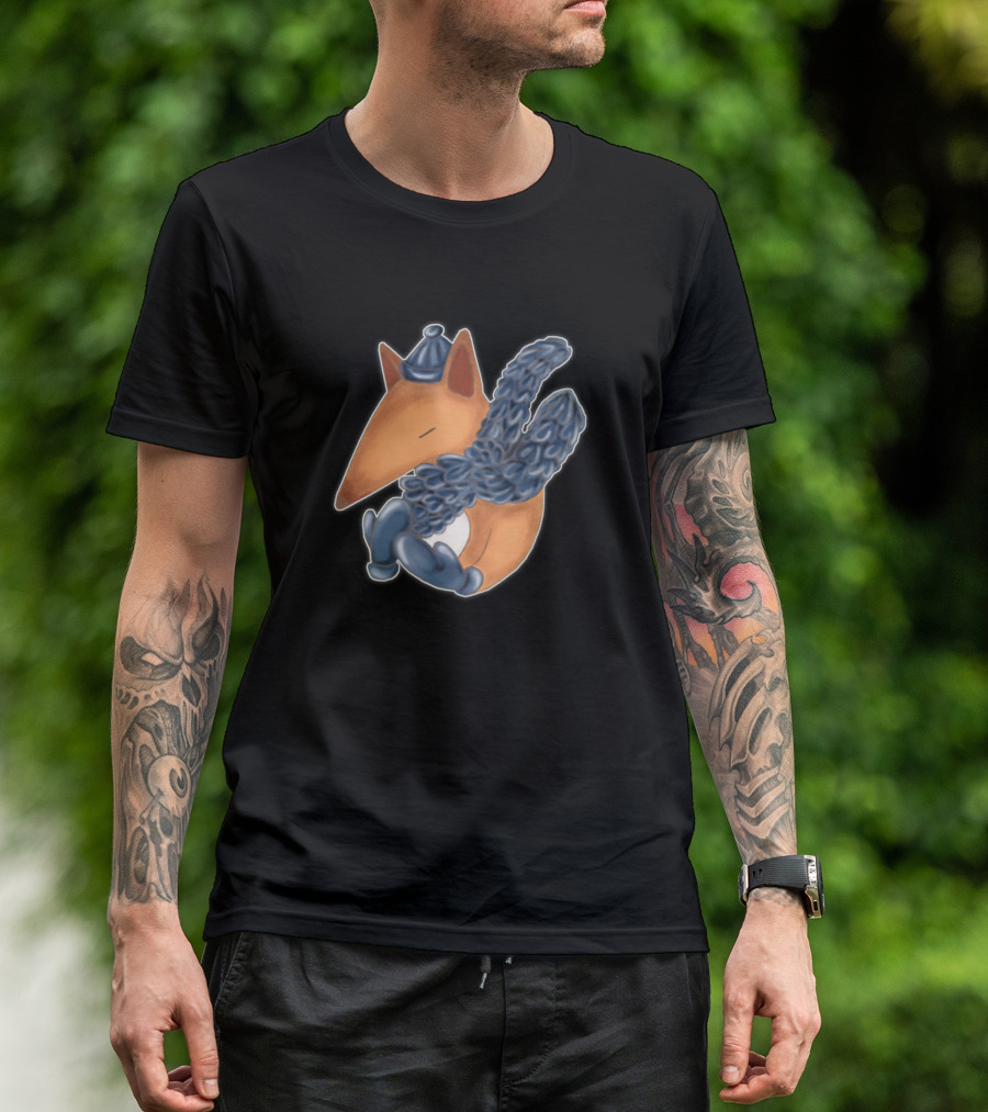 Delicious Cupcake Cozy Fox In Winter Hat And Scarf T-Shirt