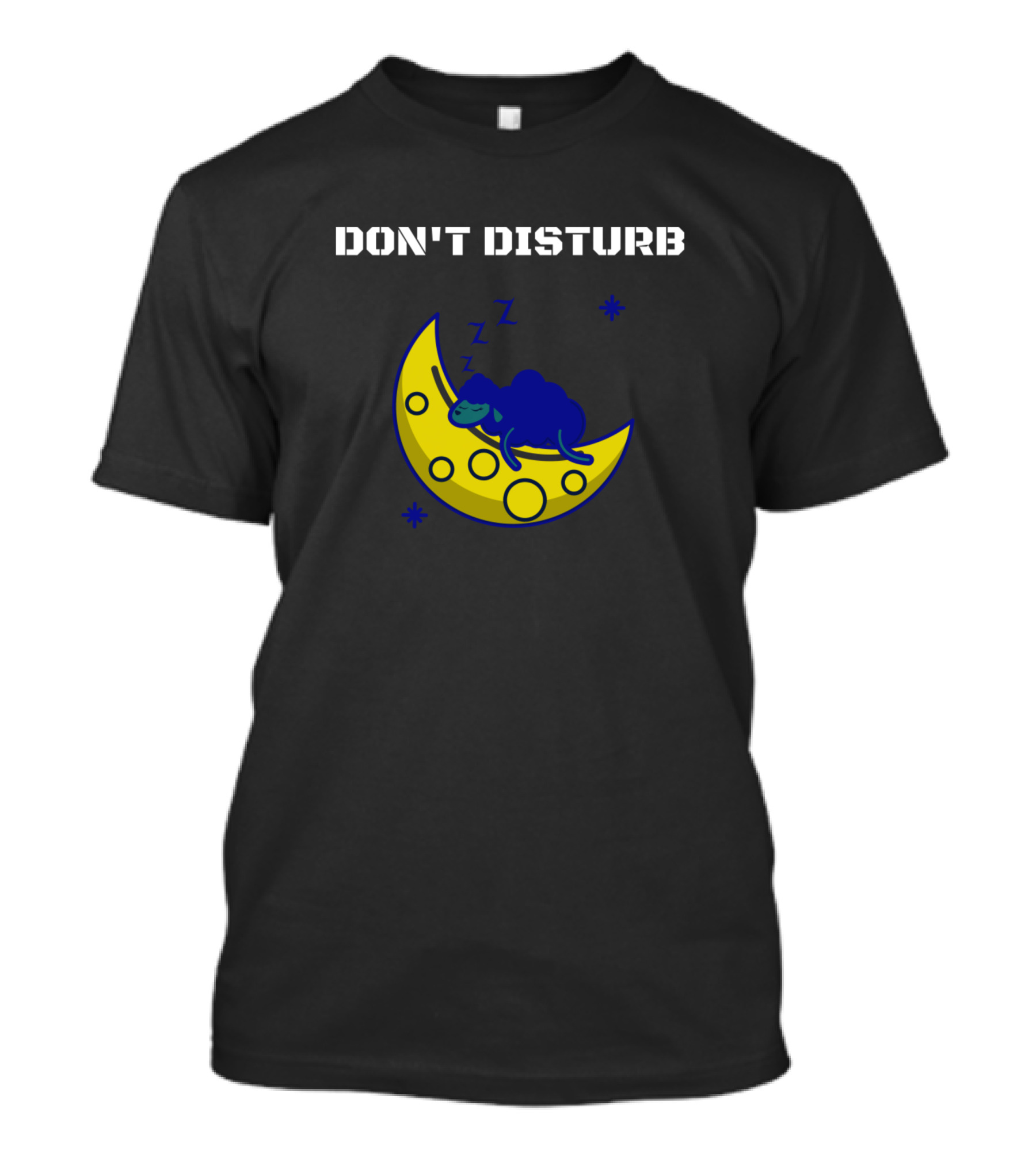Don't Disturb Dinosaur Sleeping On Cheese Moon T-Shirt