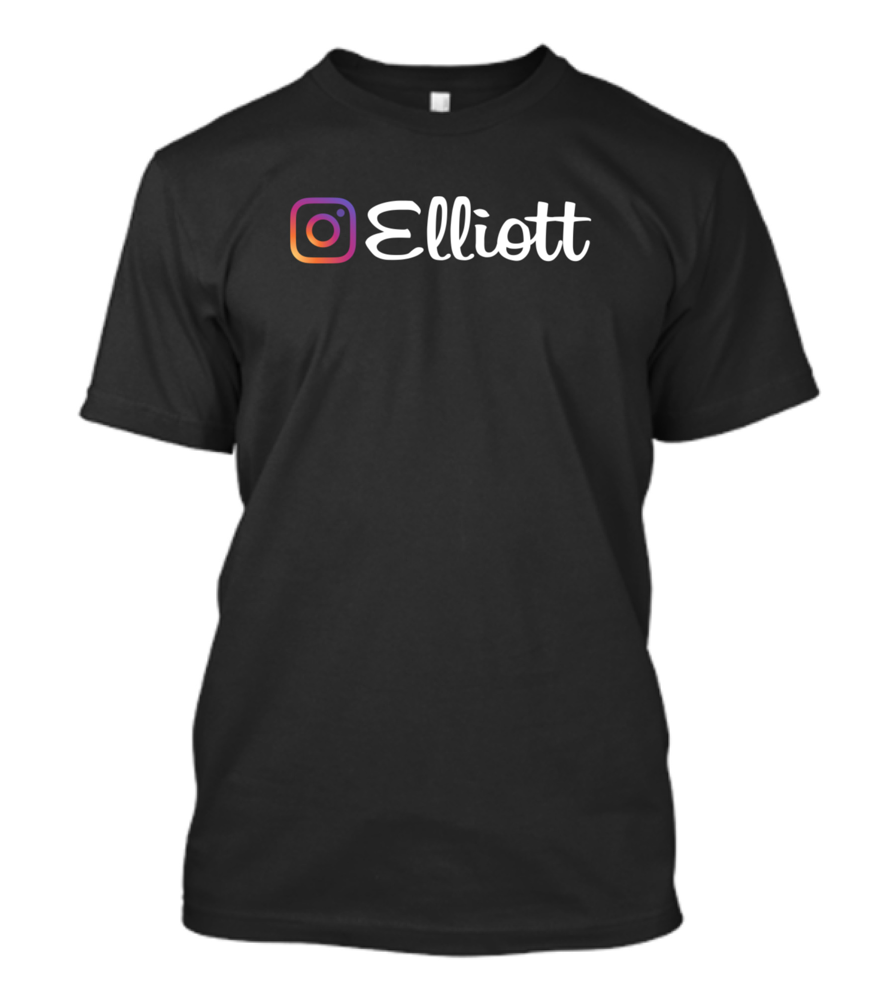 Elliott Instagram Style Logo With Family Name T-Shirt