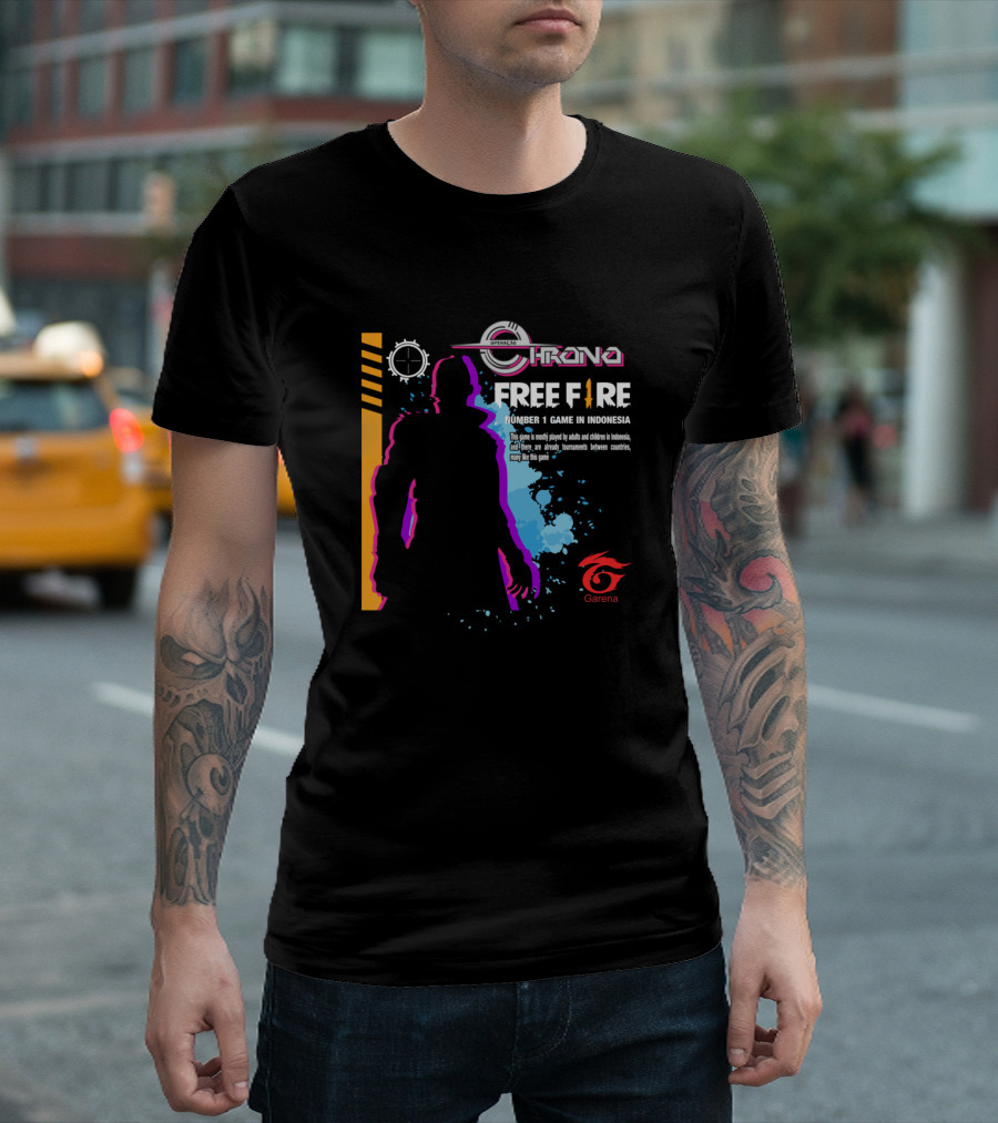 Free Fire Chrono Number 1 Game in Indonesia Garena T-Shirt