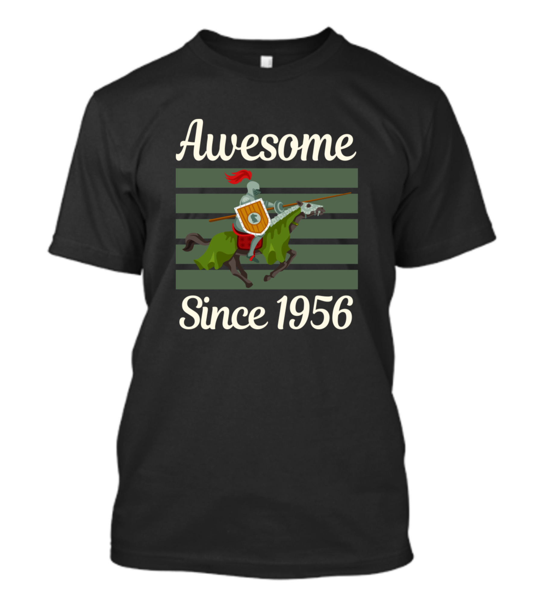 Awesome Since 1956 Knight On Horse T-Shirt
