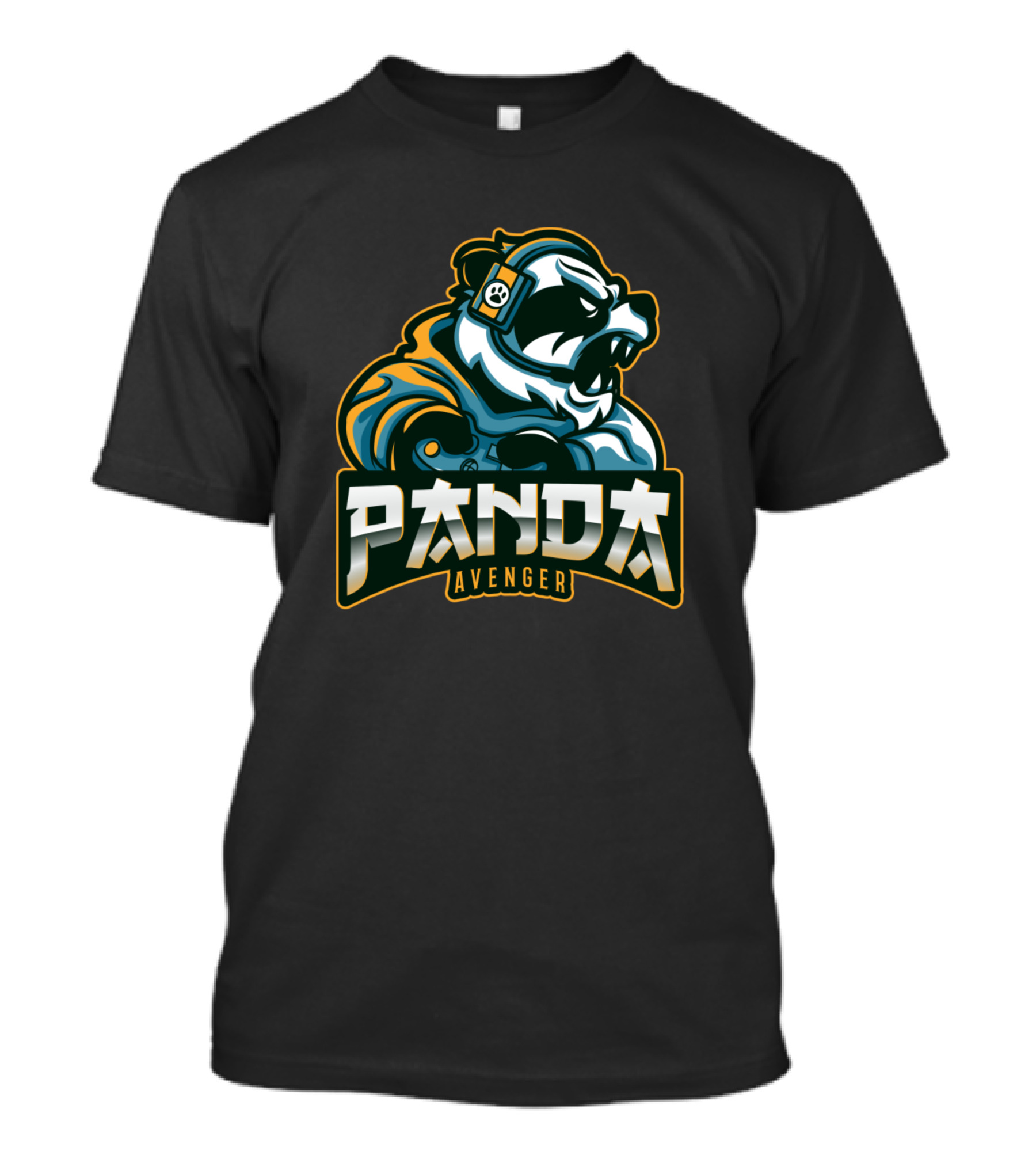 Panda Avenger Fierce Armored Warrior T-Shirt