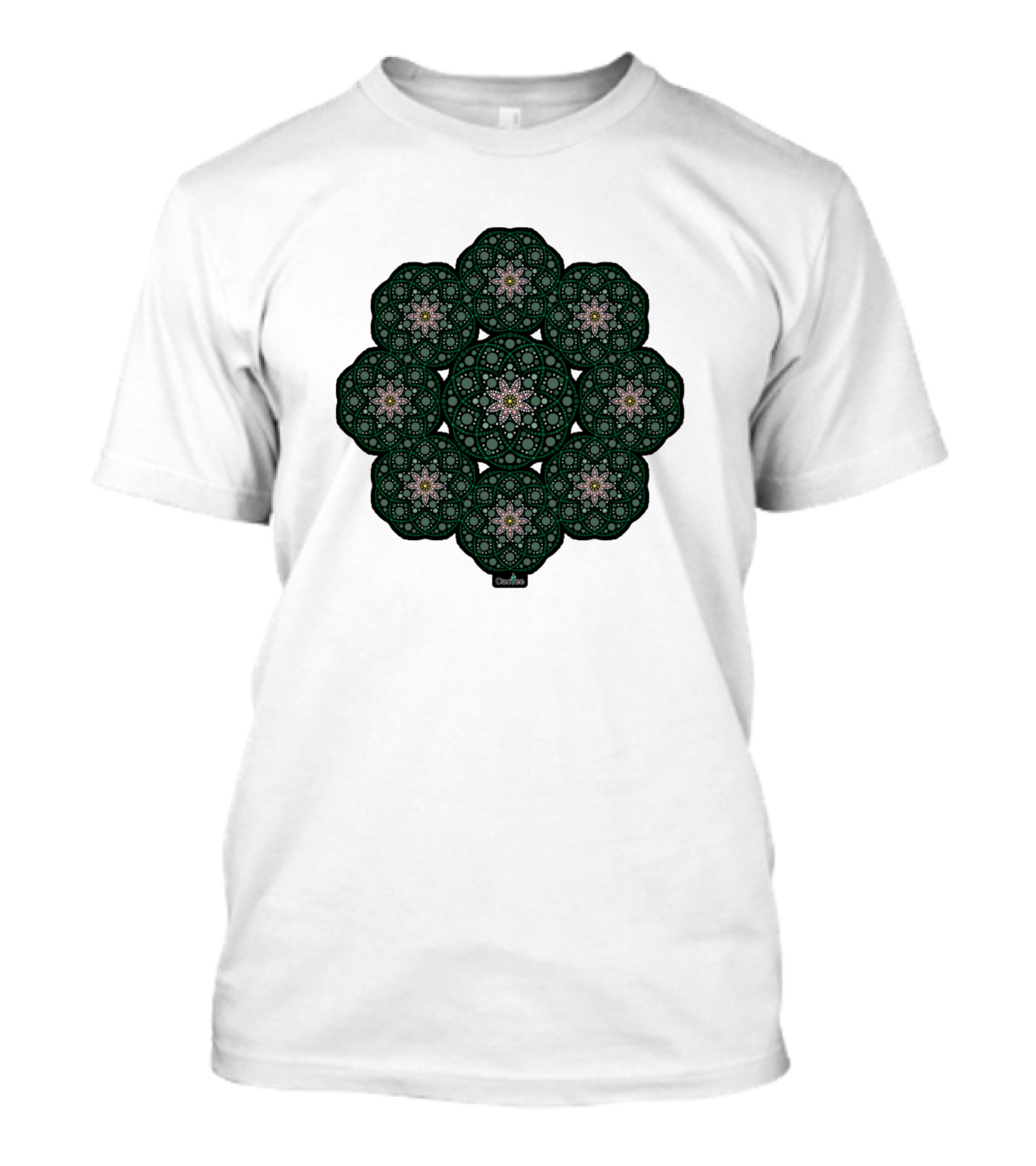Peyote Huichol Mandala Colorful Ornate Floral T-Shirt