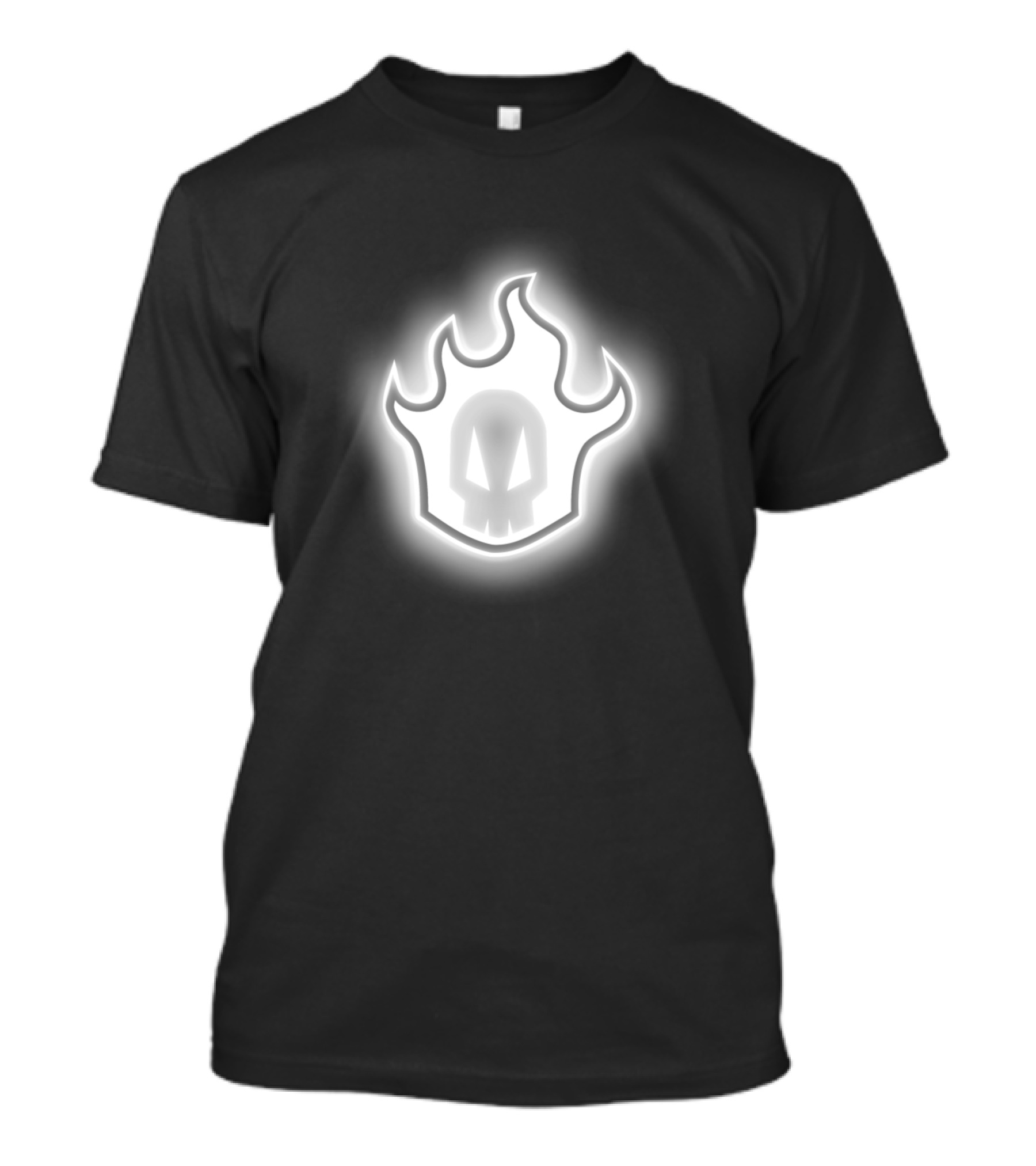 Bleach Rukia Kuchiki Hollow Emblem Neon Flame T-Shirt
