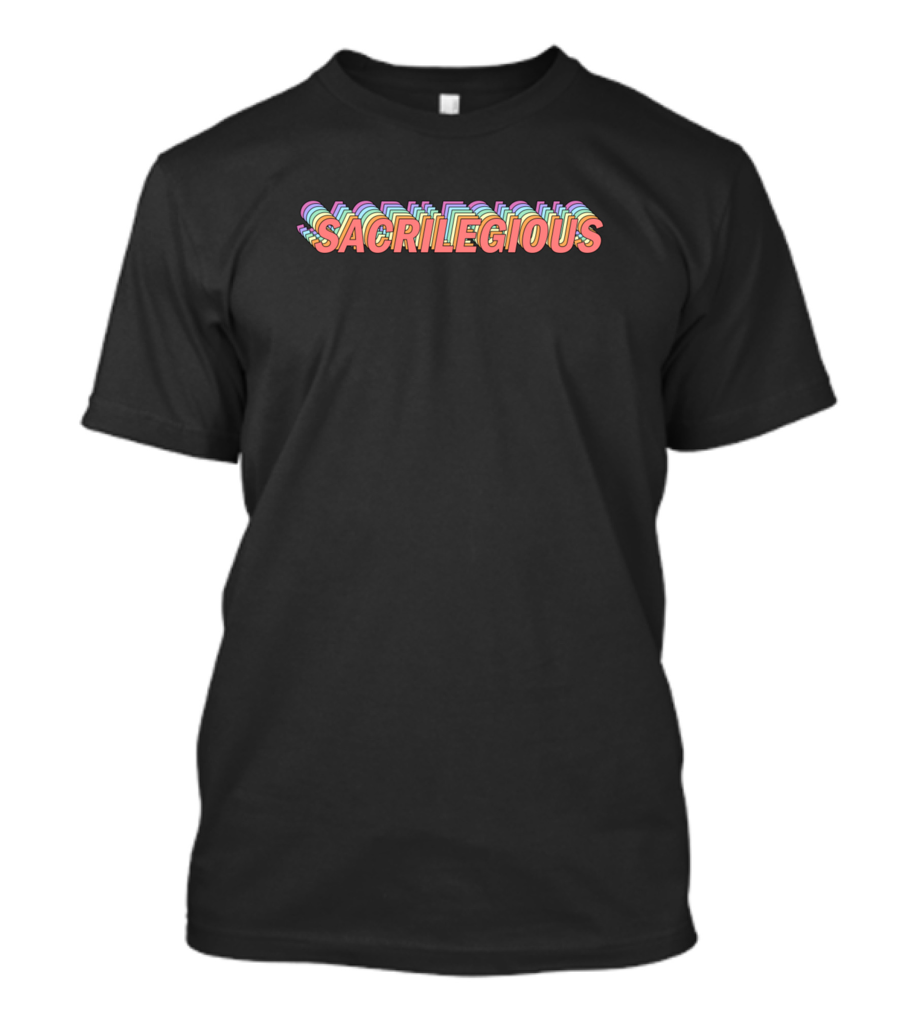 SACRILEGIOUS Retro Multicolor T-Shirt
