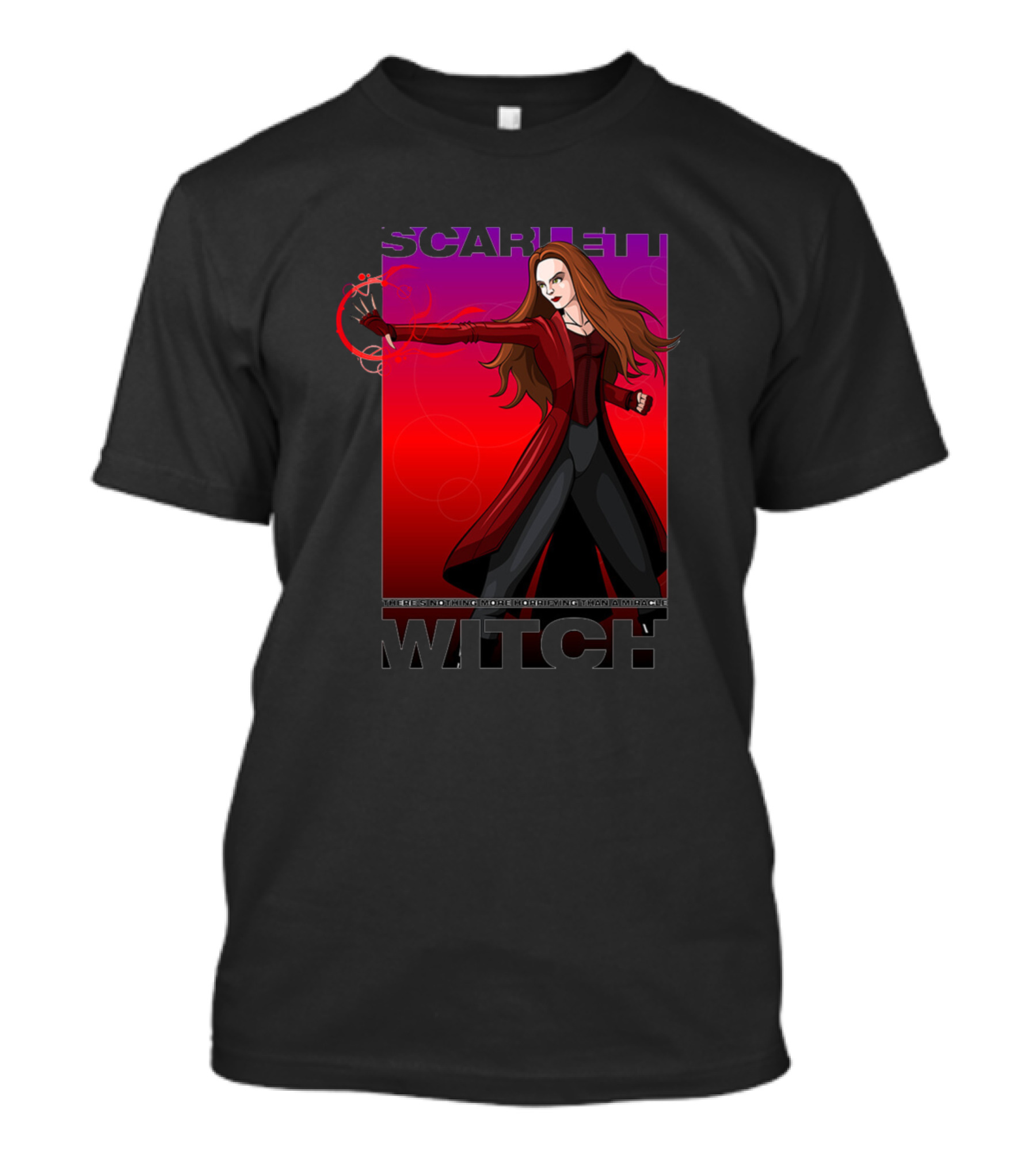 Scarlet Witch Magic Aura Red Cloak T-Shirt