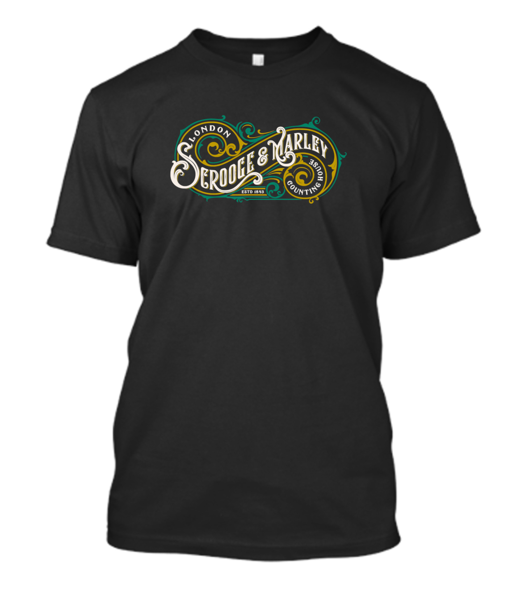 Scrooge And Marley London Counting House Established 1843 Christmas Carol T-Shirt