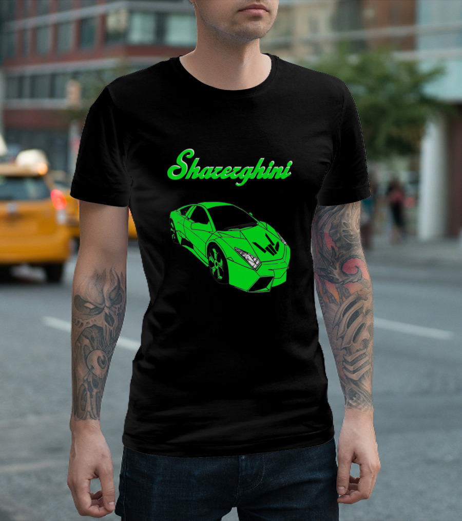 Shazerghini Green Car T-Shirt