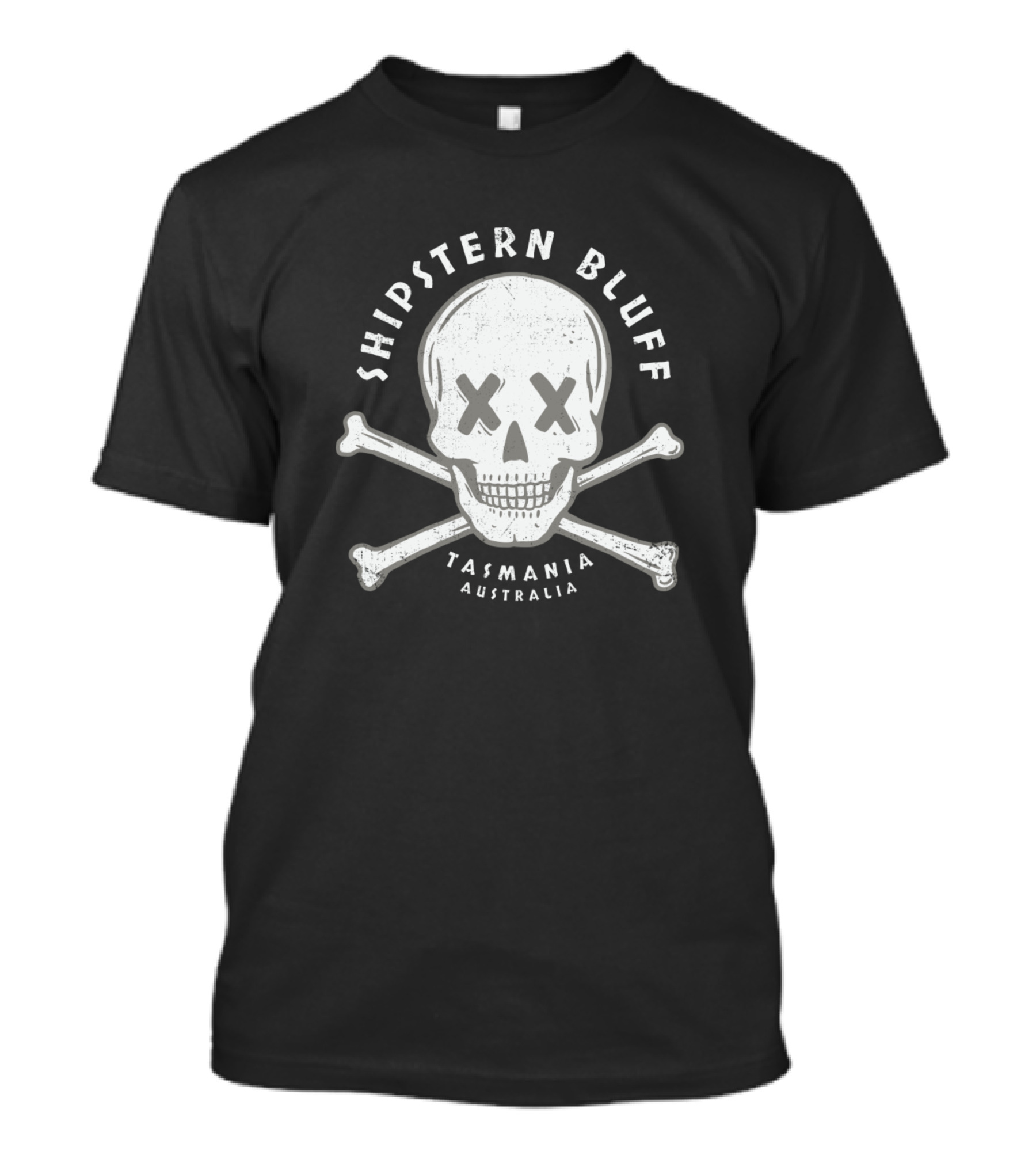 Shipstern Bluff Skull And Crossbones Tasmania Australia T-Shirt