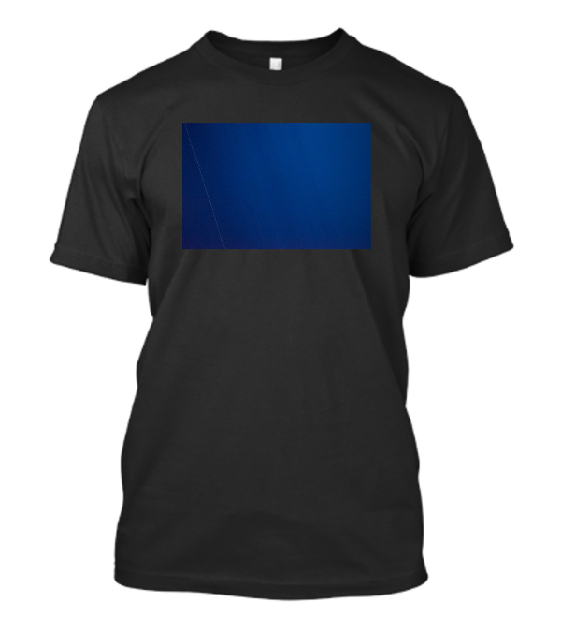 Simplistic Blue Deep Shade Harmony T-Shirt
