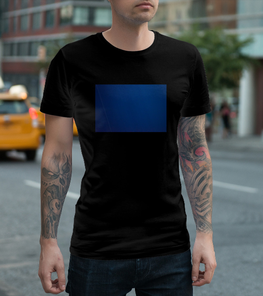 Simplistic Blue Deep Shade Harmony T-Shirt