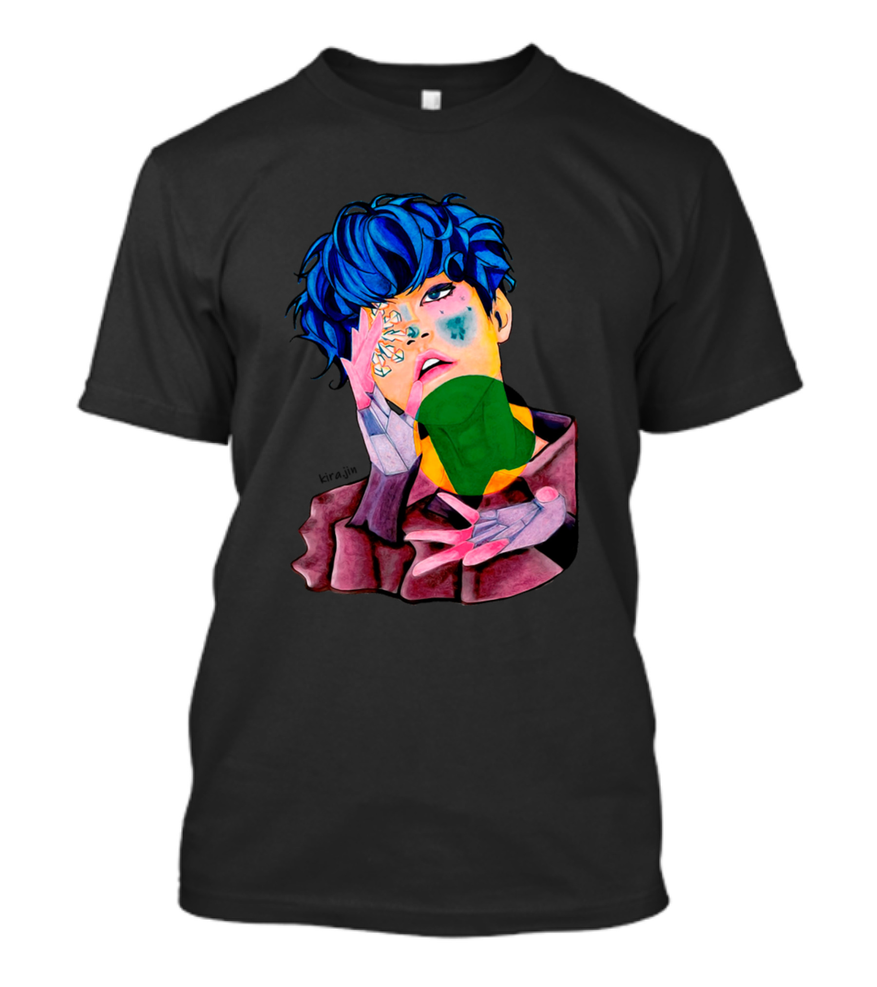 Snow Fairy Keraijin Blue Hair T-Shirt