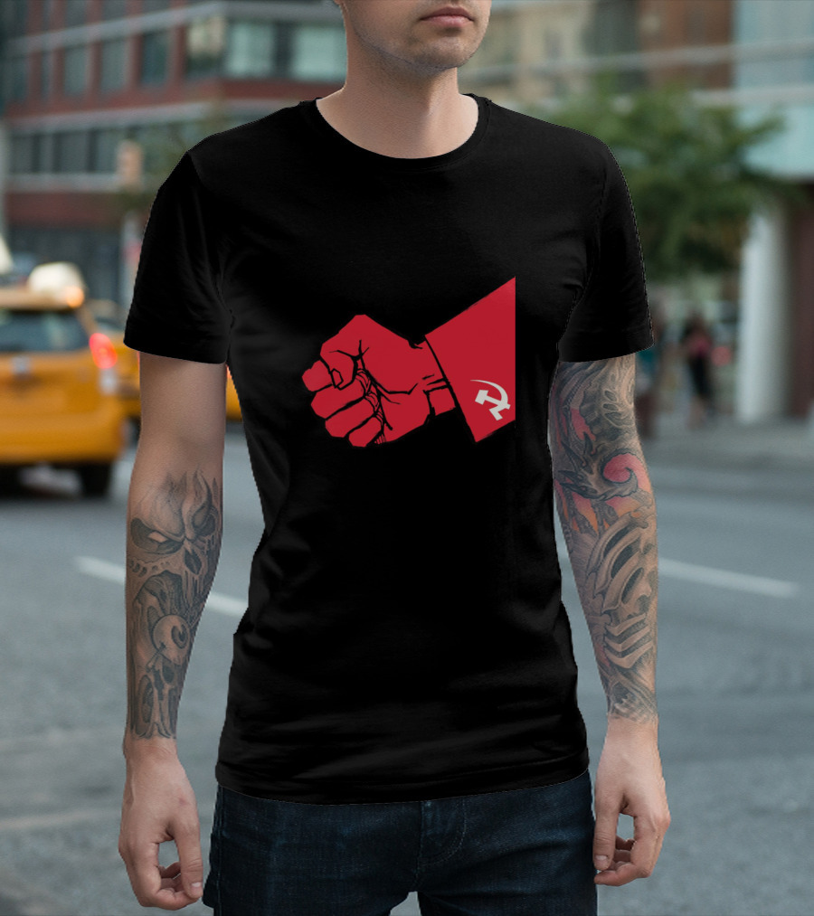 USSR Hammer And Sickle Red Fist T-Shirt