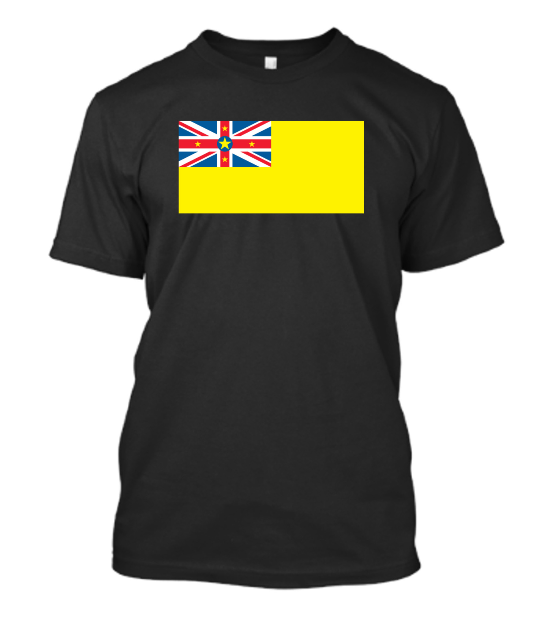 Flag Of Niue Yellow Union Jack Stars Pacific Island T-Shirt
