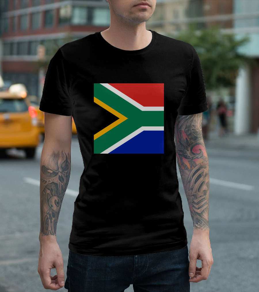 Flags Of The World Neck Gaiter South Africa Flag T-Shirt