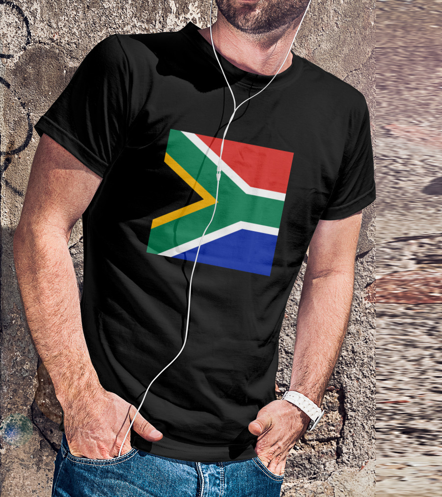 Flags Of The World Neck Gaiter South Africa Flag T-Shirt
