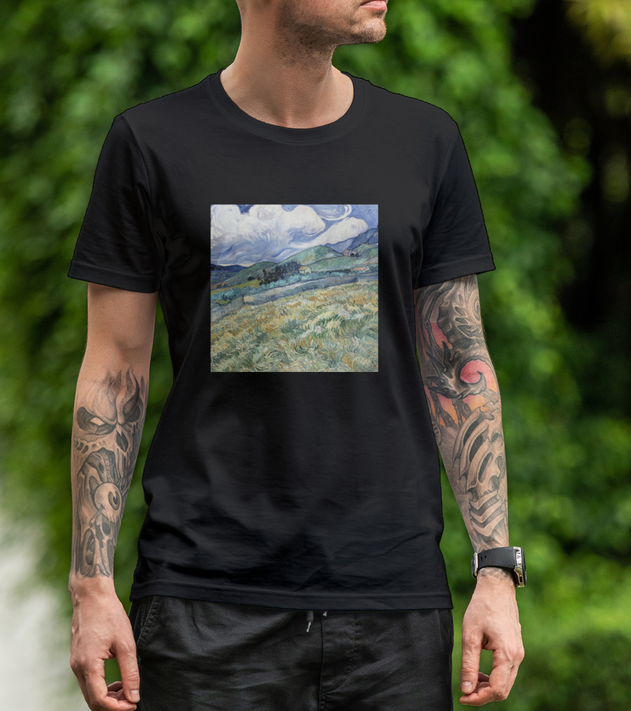 Vincent Van Gogh Wheat Field Fun Neck Gaiter T-Shirt