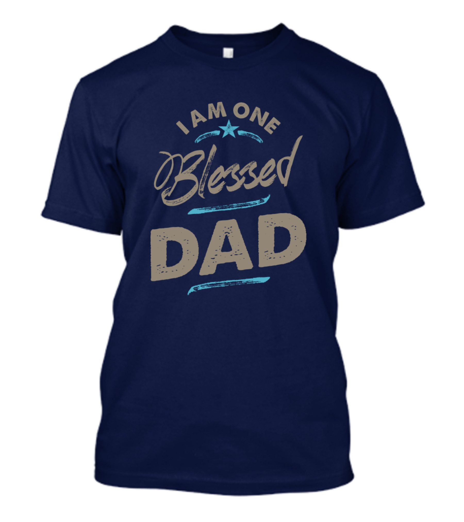 I Am One Blessed Dad Star Highlight T-Shirt