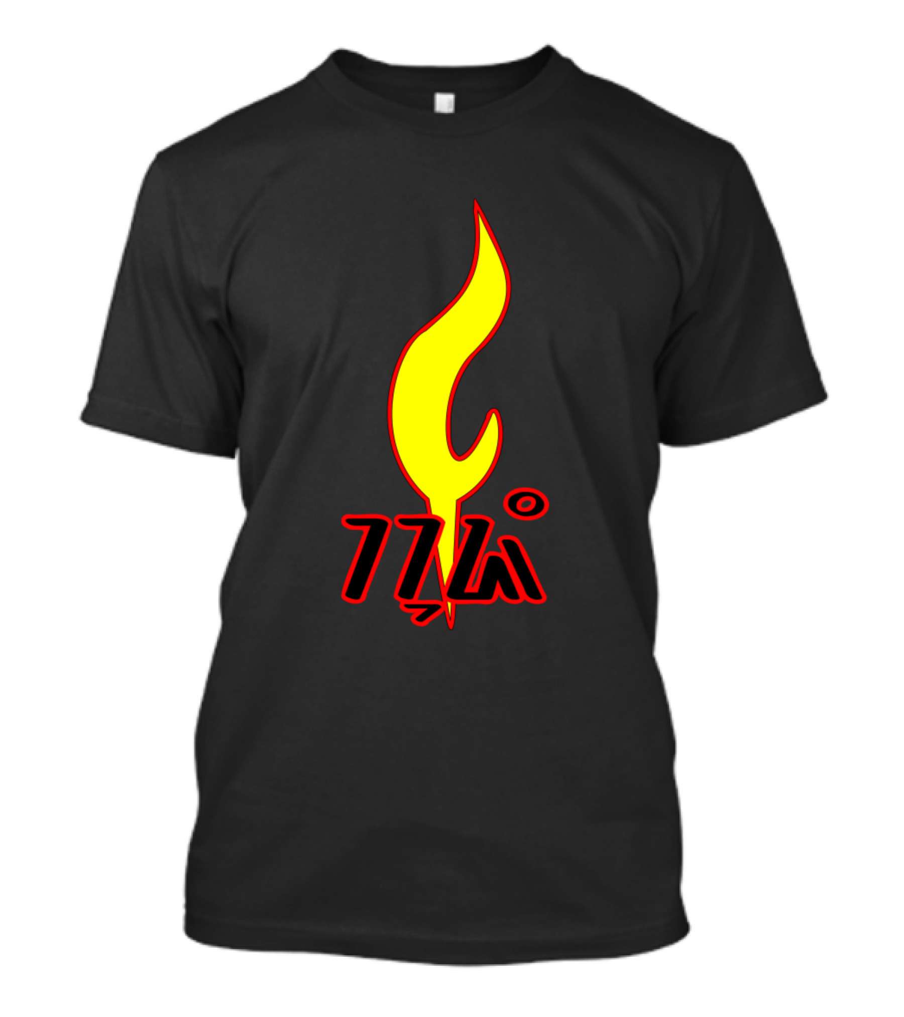 Kujang Flame Symbol With Stylized Text T-Shirt