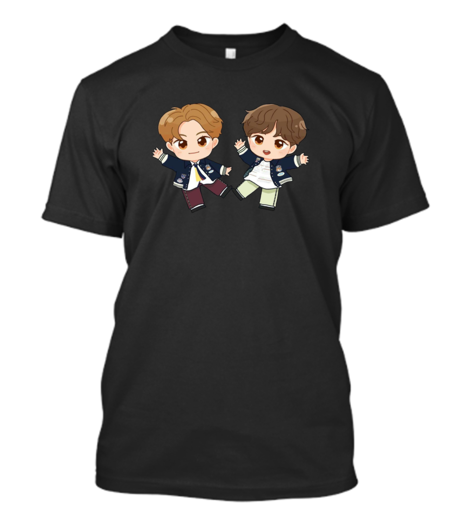 Markhyuck NCT Cartoon Chibi Duo Fan T-Shirt