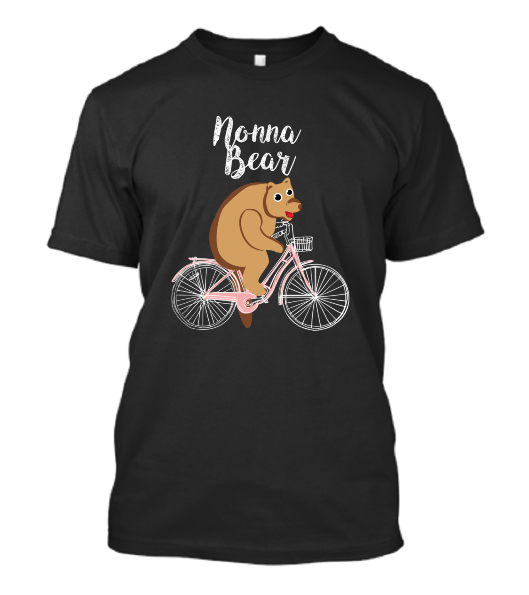 Nonna Bear On A Bicycle For Cyclin T-Shirt