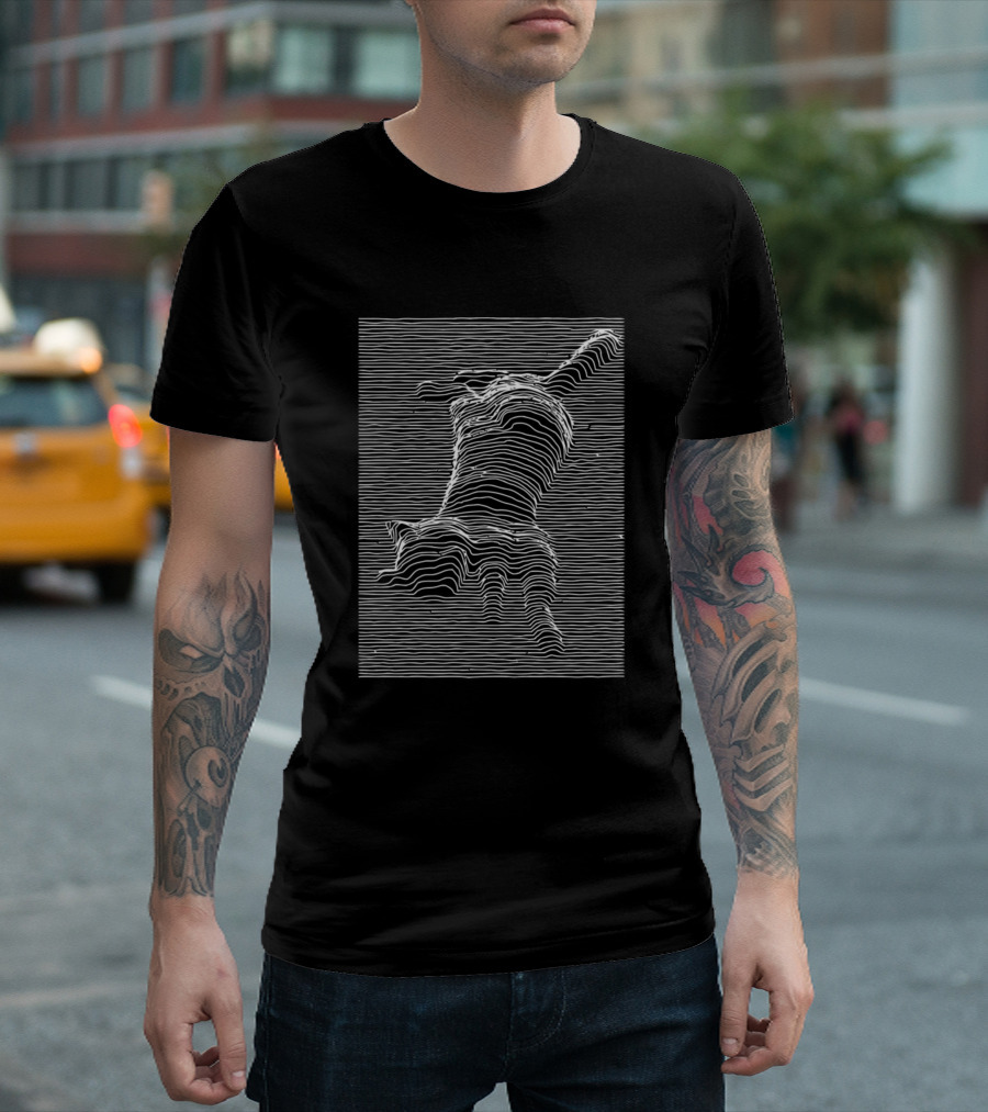 Meongx Ogf Cat Joy Division Line T-Shirt