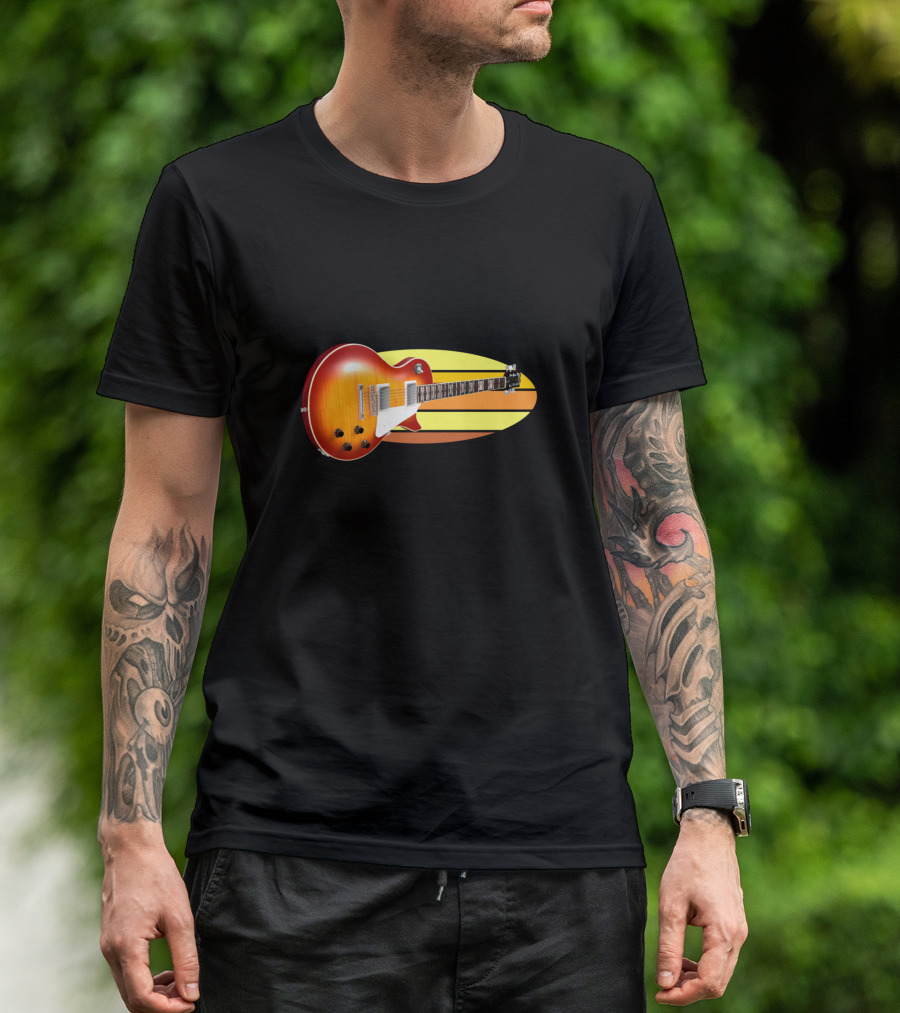 ROCK STAR Electric Guitar Sunburst T-Shirt