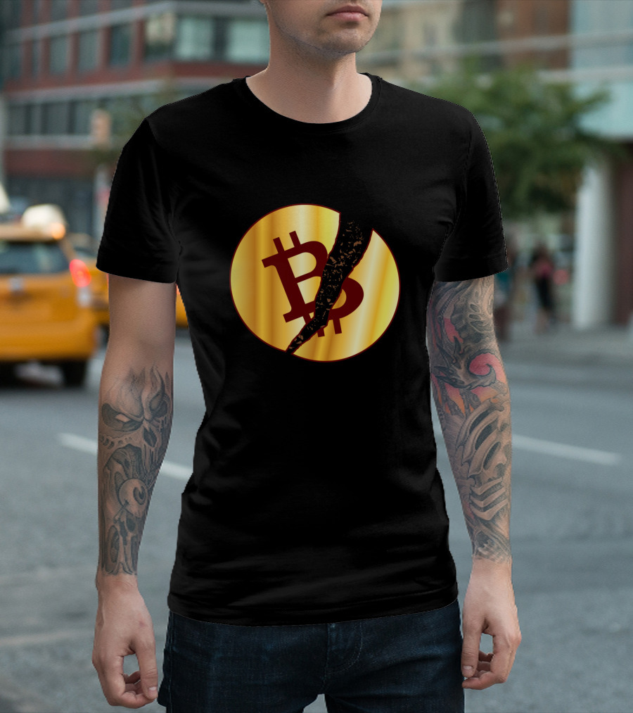 Bitcoin Symbol with Stiletto Heel T-Shirt
