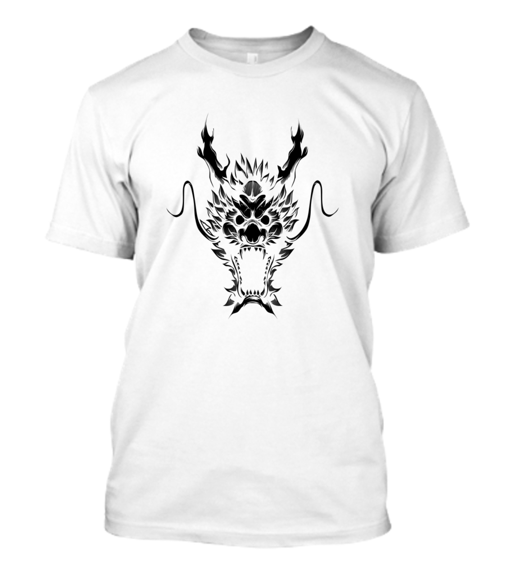 Dragon Silhouette Fierce Face T-Shirt