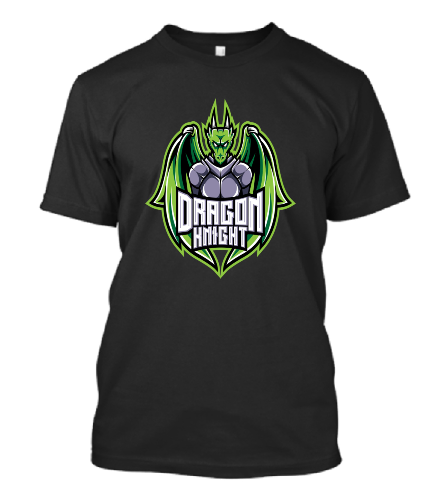 Dragon Knight Green Wings Warrior Emblem T-Shirt