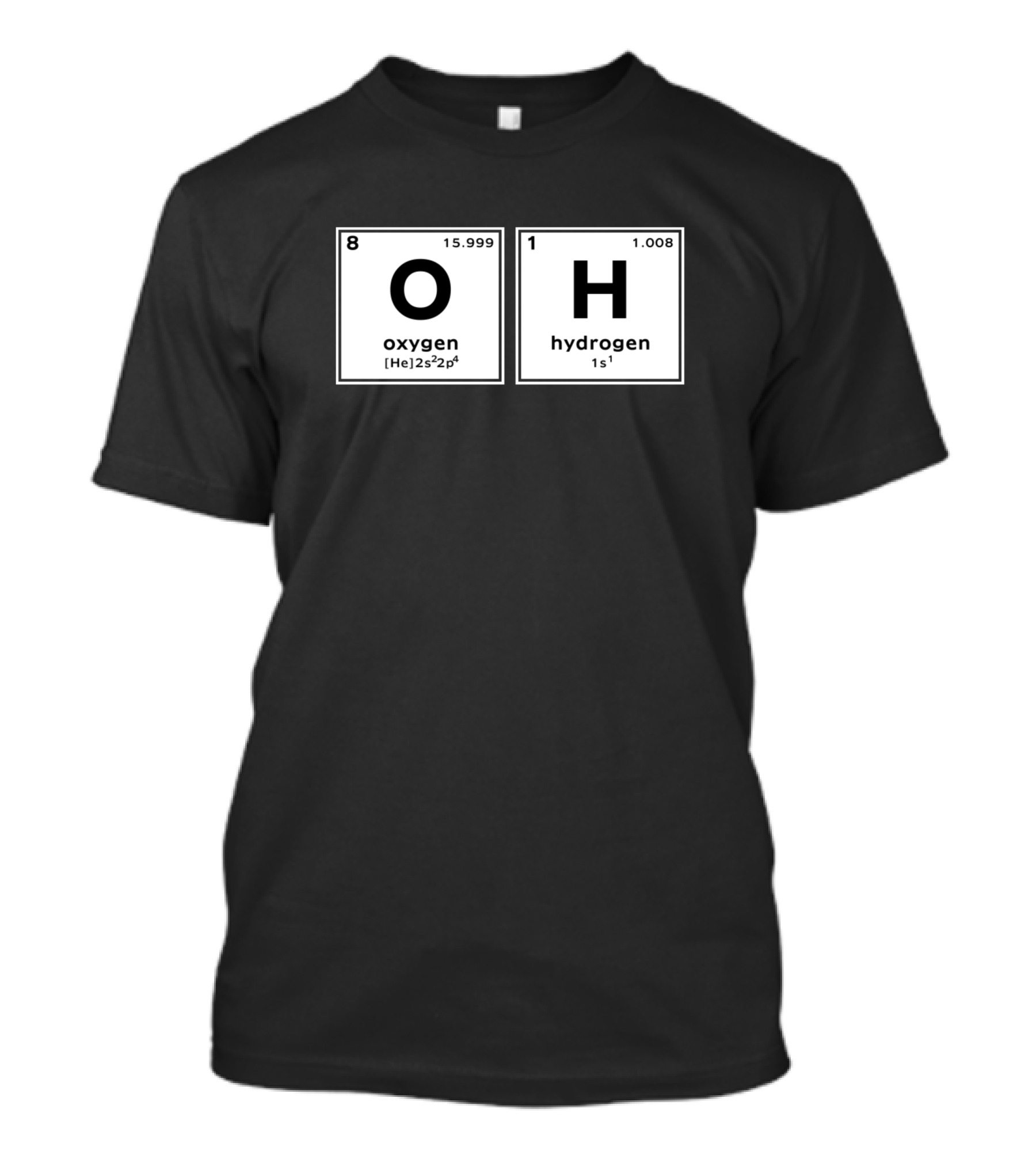 Oxygen Hydrogen Periodic Elements T-Shirt
