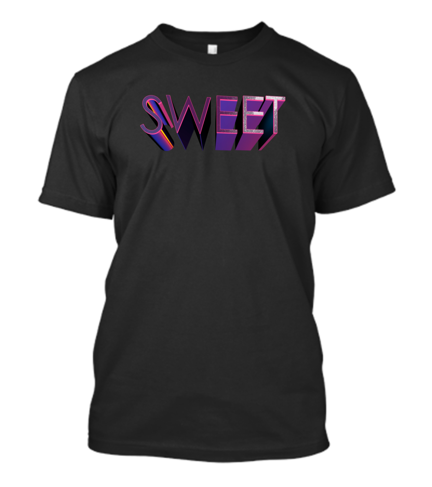 SWEET Retro Gradient Text T-Shirt