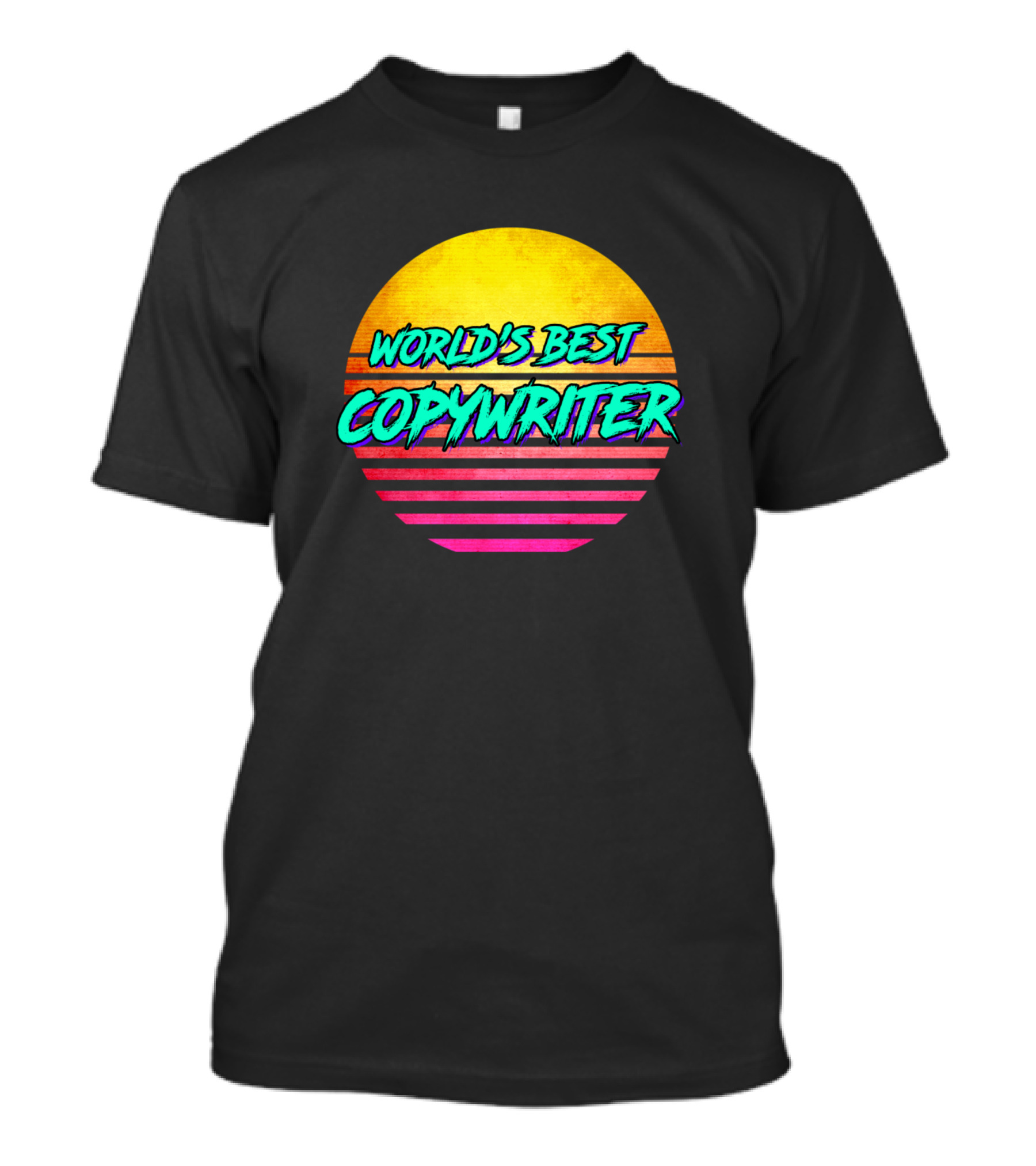 WORLD'S BEST COPYWRITER VINTAGE RETRO SUNSET T-Shirt