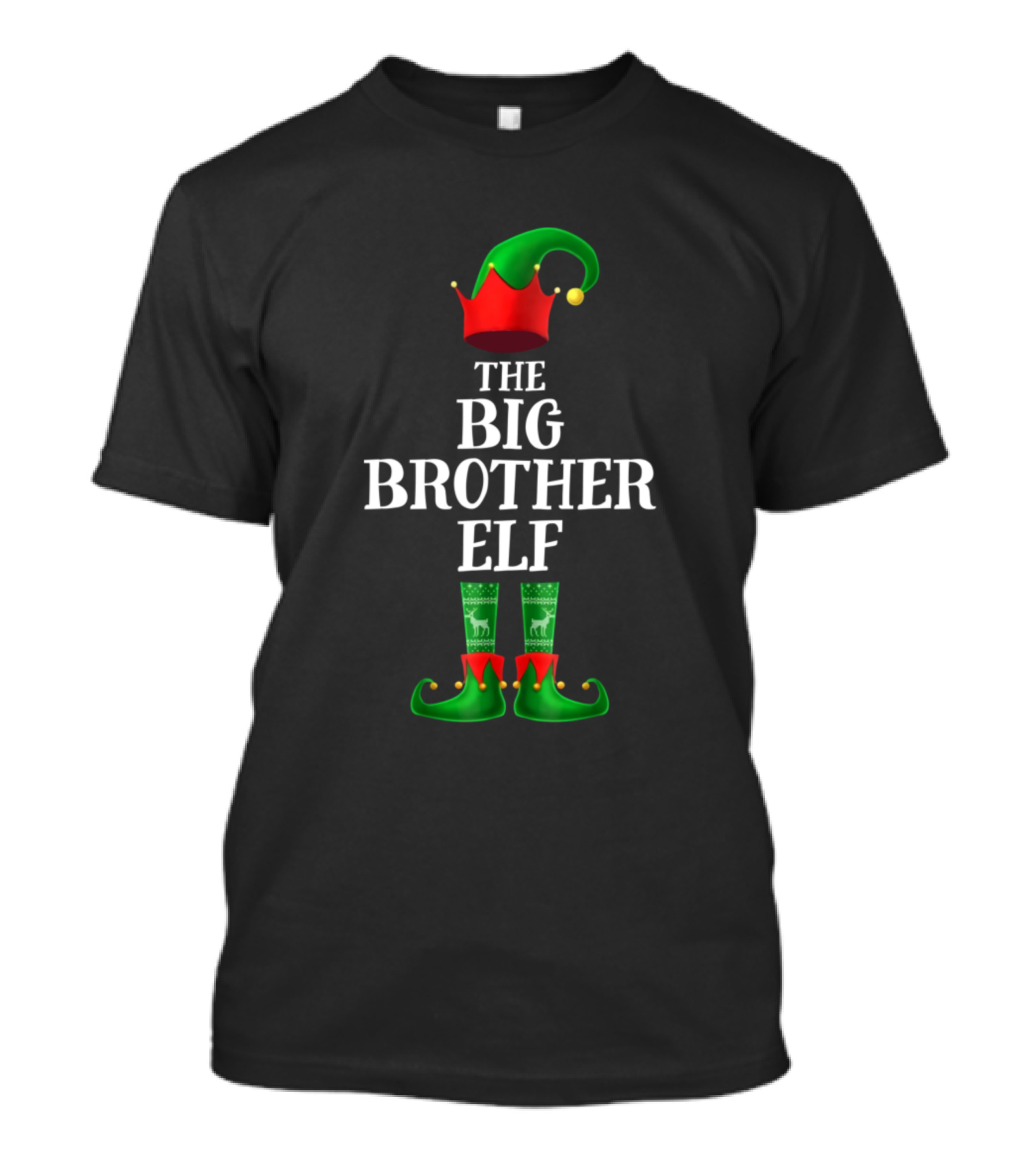 The Big Brother Elf Matching Family Christmas Party T-Shirt