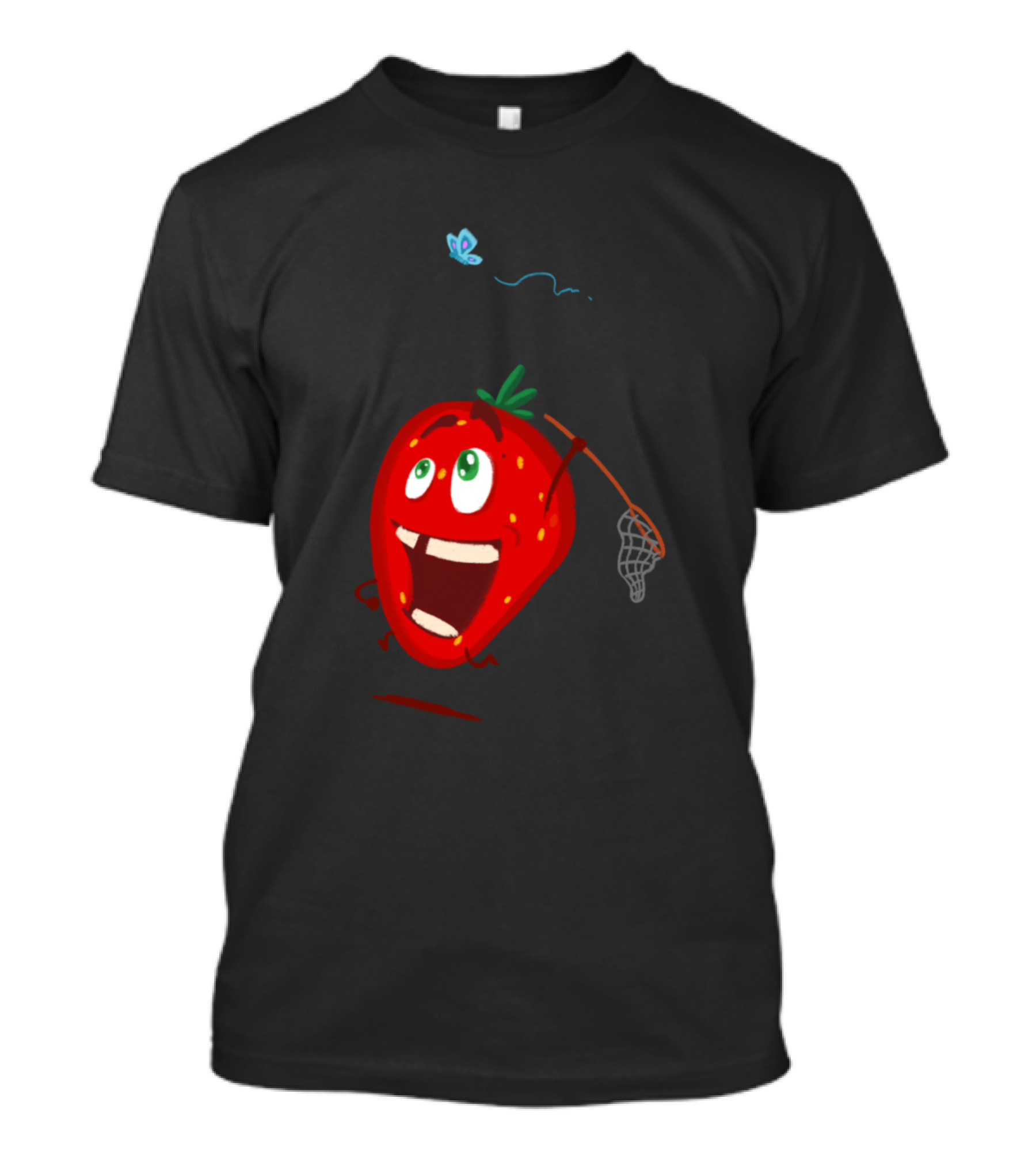 Chasing Strawberry With A Butterfly Net T-Shirt