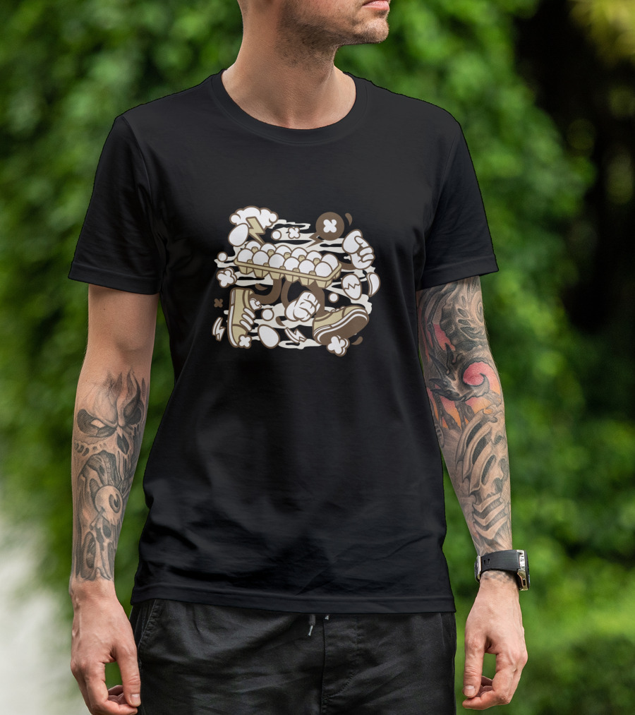 Eggs For Animated Characters Comics And Pop Culture Icons With Dynamic Elements T-Shirt